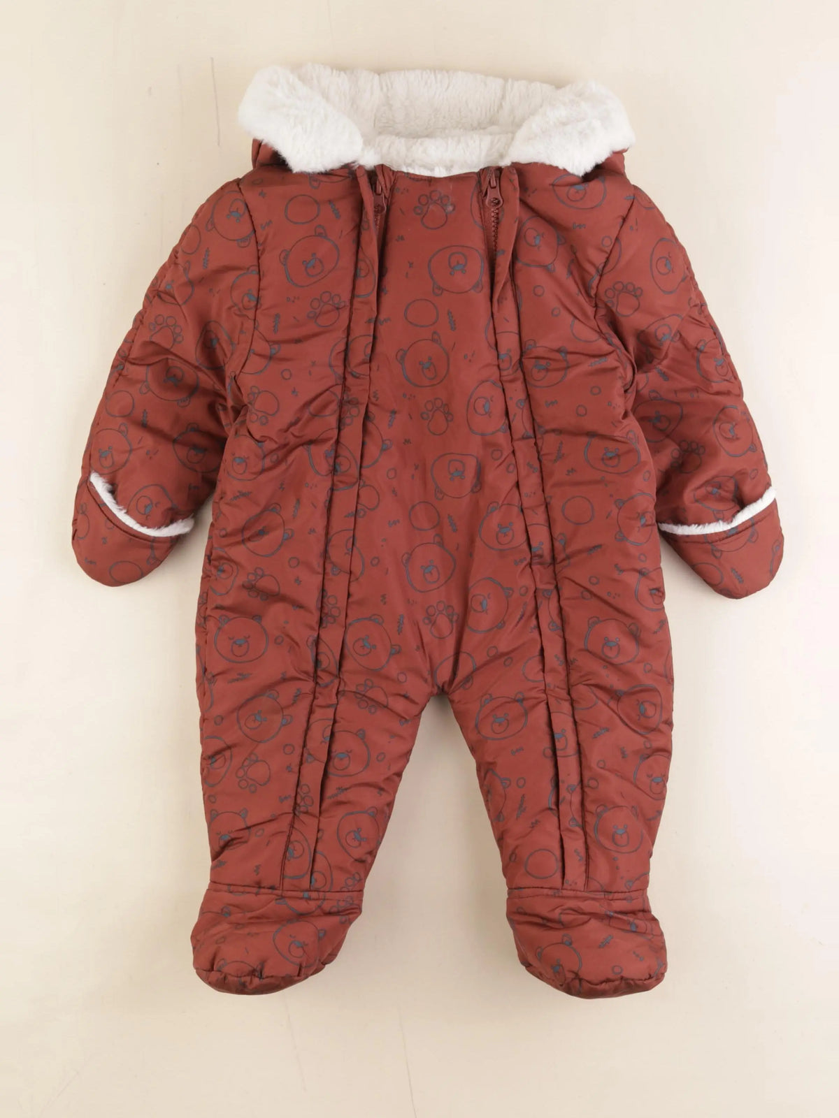 Vertbaudet - combi-pilote marron - 12 mois