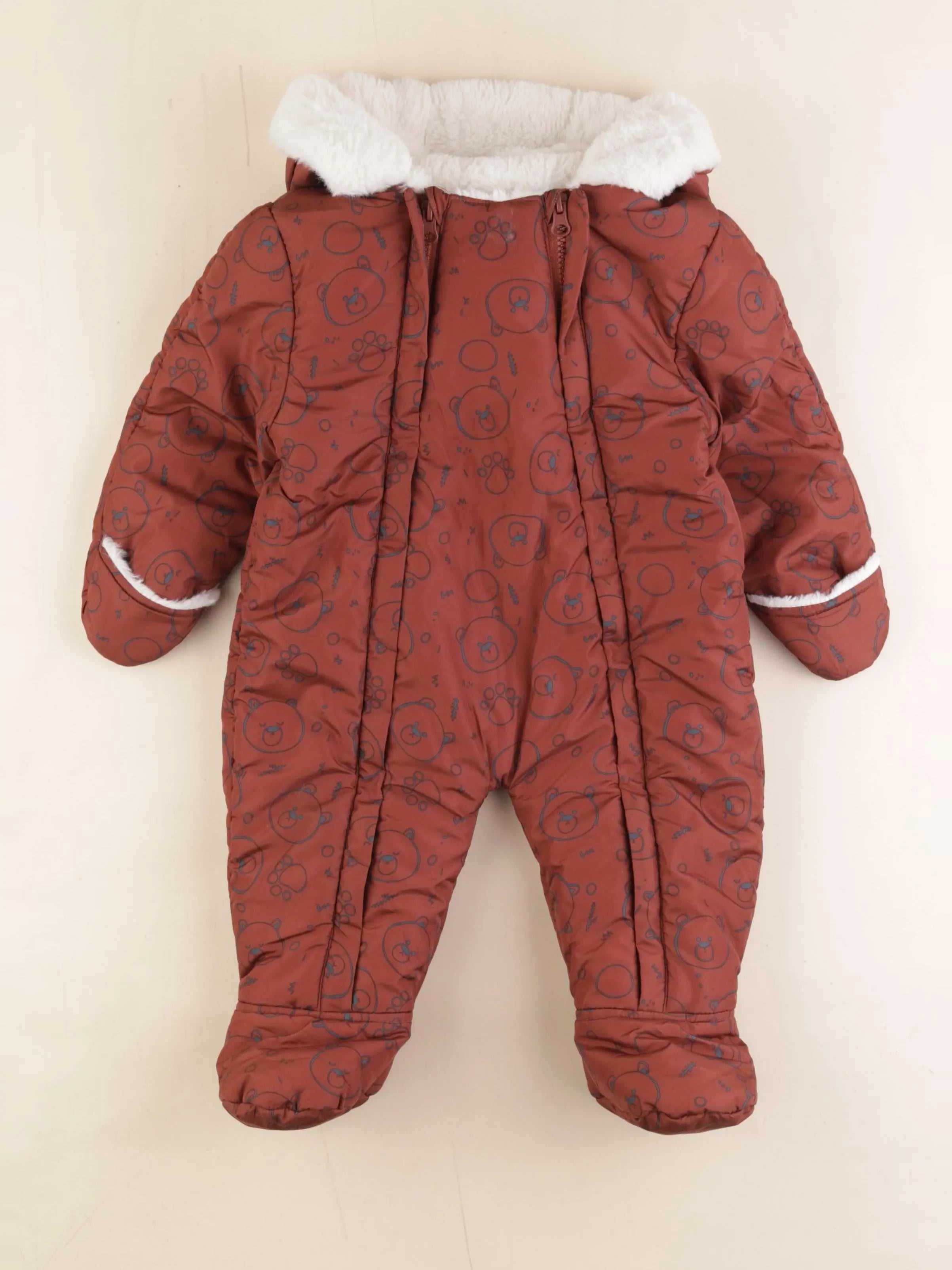 Vertbaudet - combi-pilote marron - 12 mois