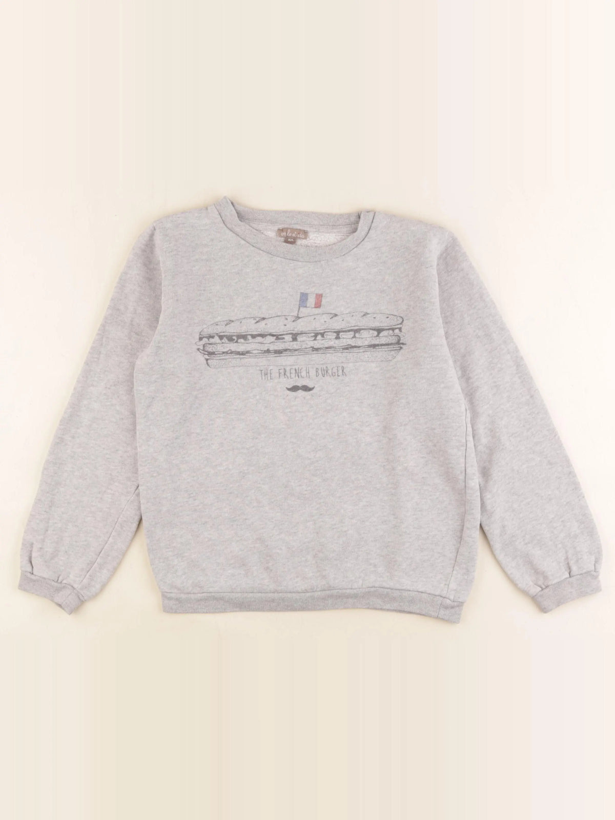 Emile et Ida - sweat gris - 8 ans