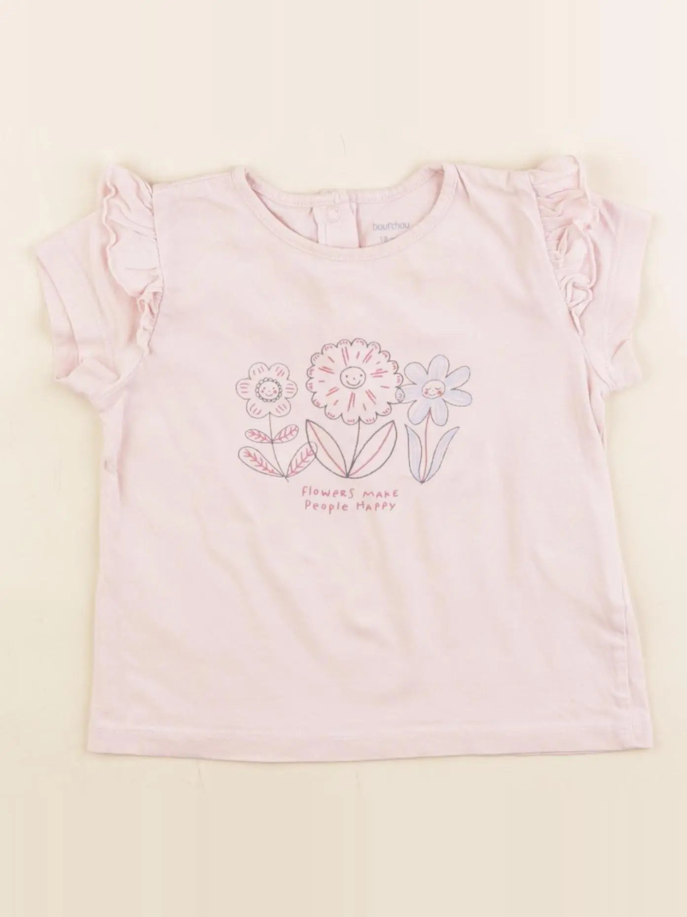 Boutchou - tee-shirt rose - 18 mois