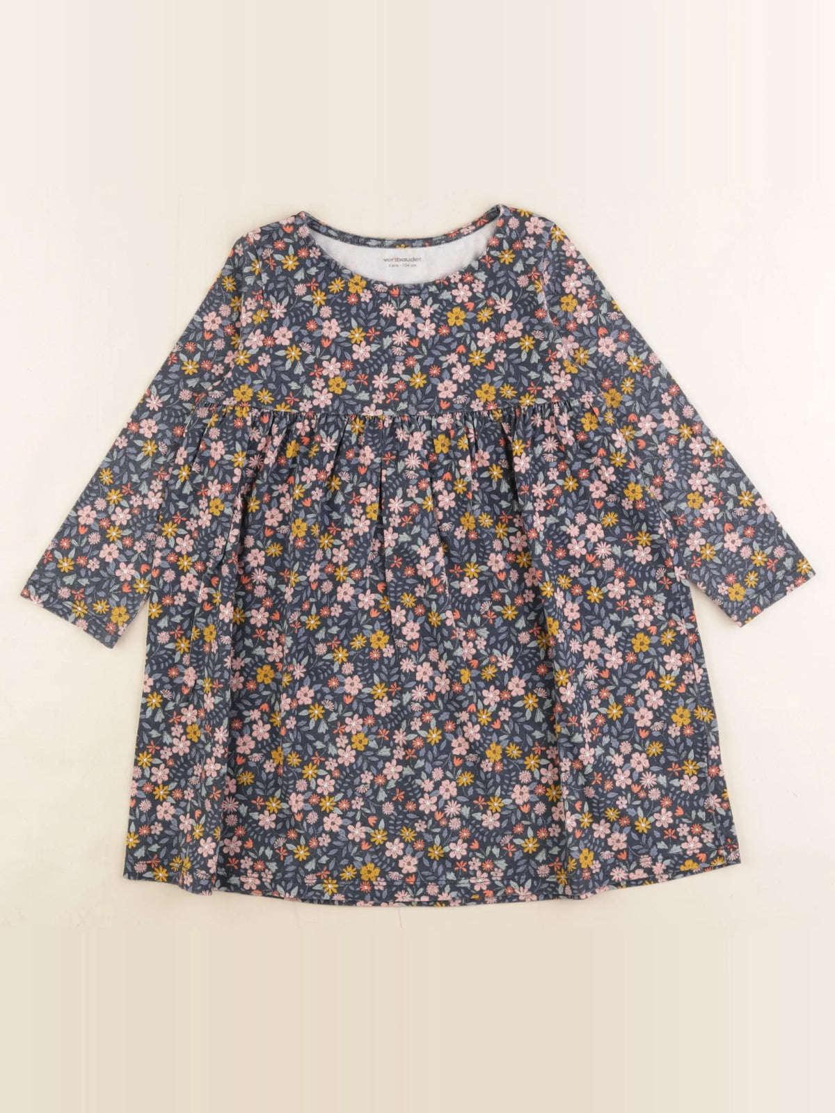 Vertbaudet - robe bleu - 4 ans