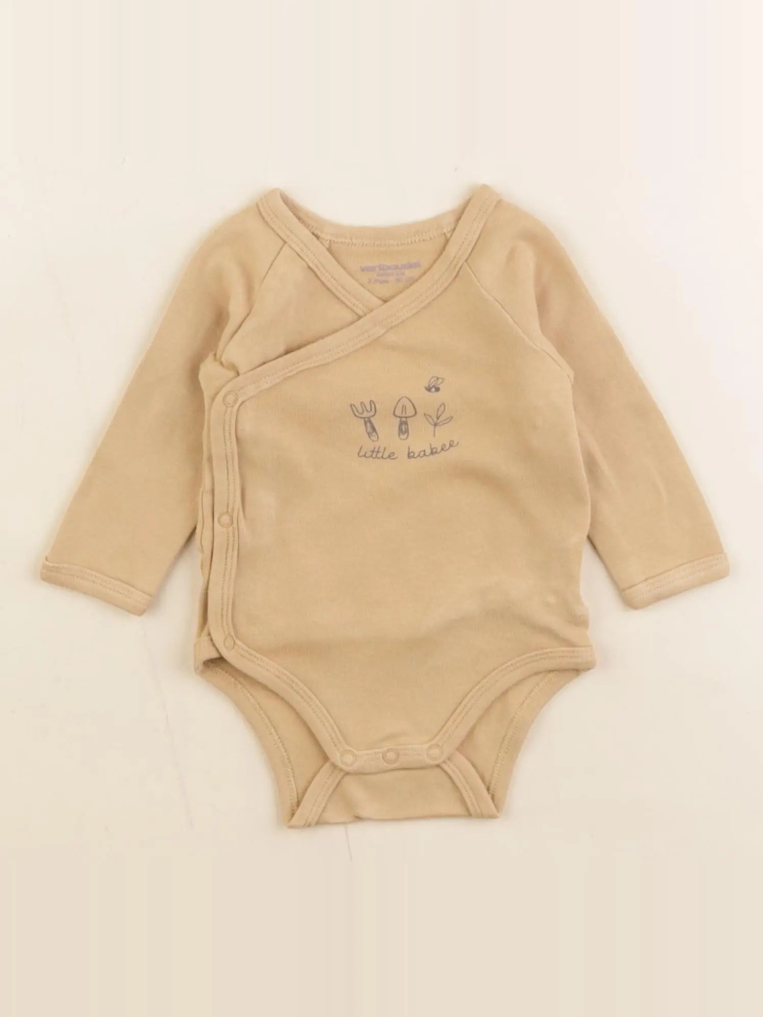 Vertbaudet - body marron - 3 mois