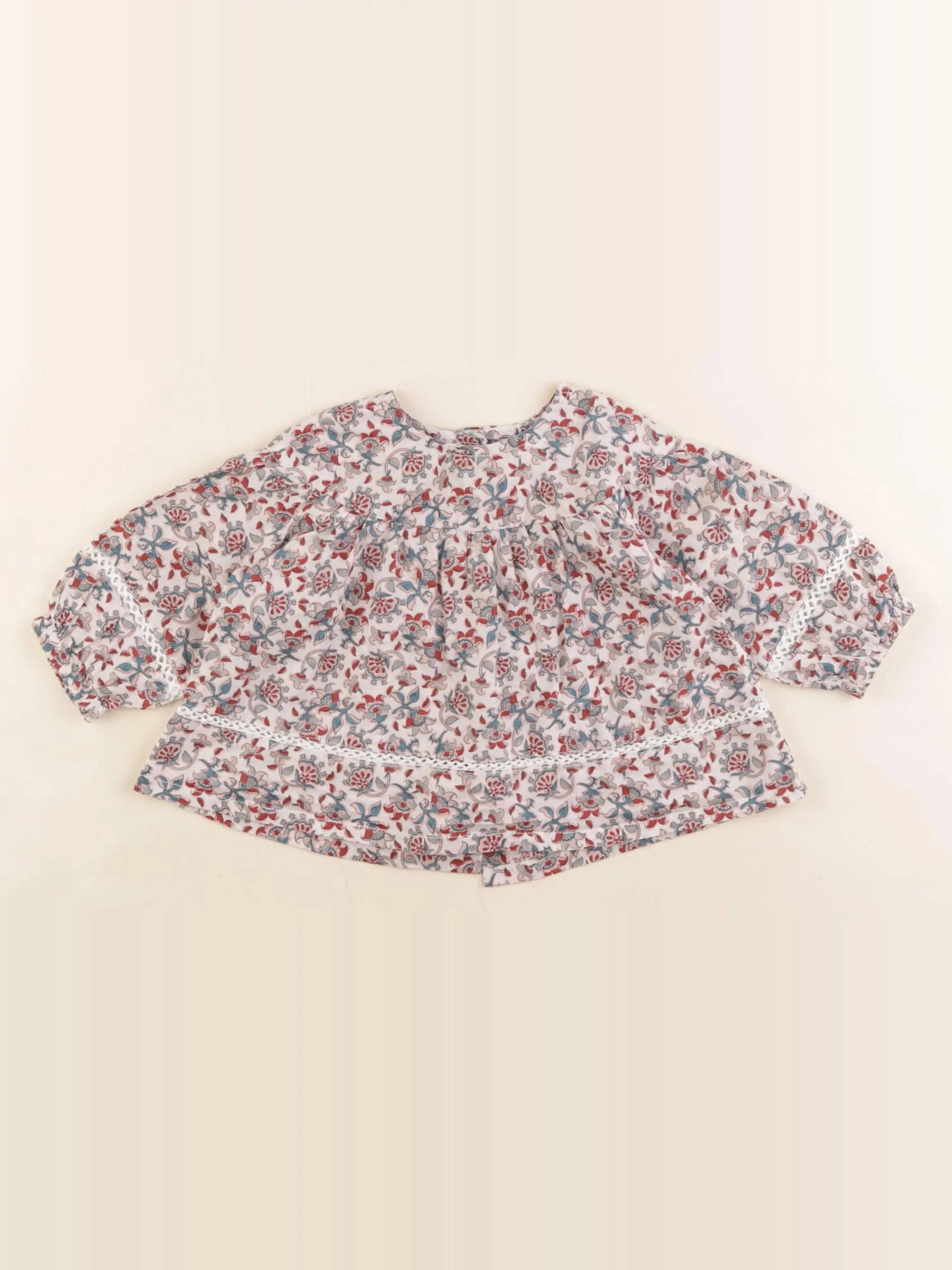 Vertbaudet - blouse multicolore - 9 mois