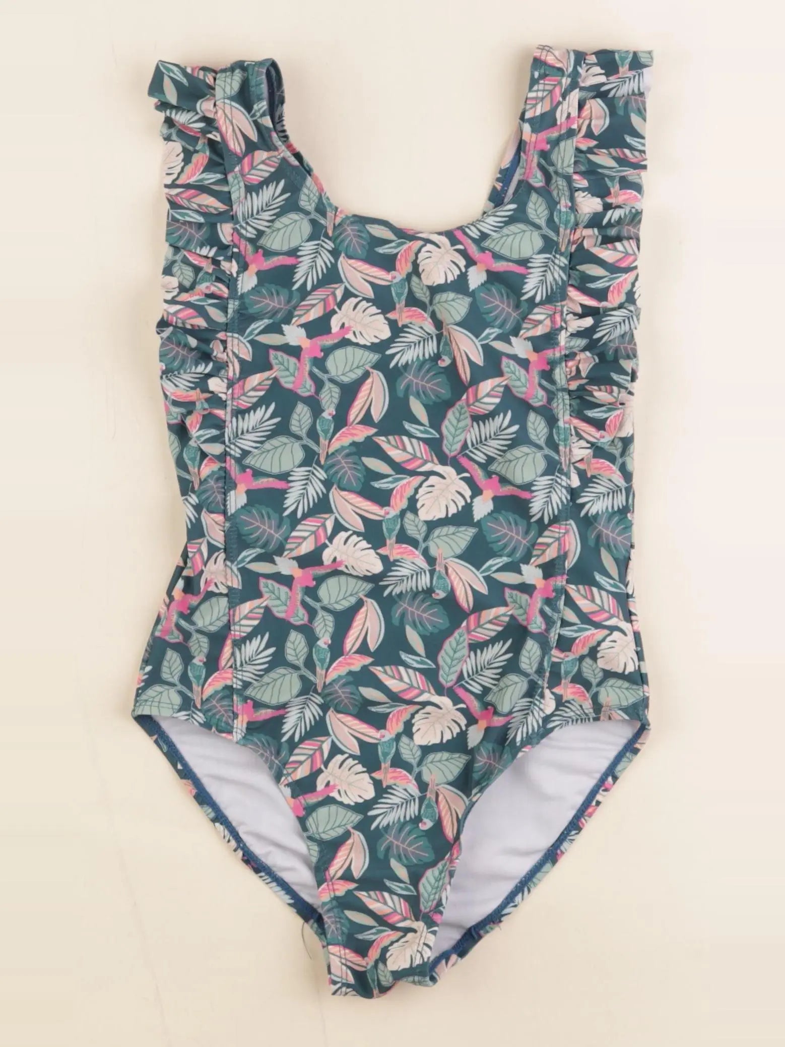 Vertbaudet - maillot de bain vert - 6 ans