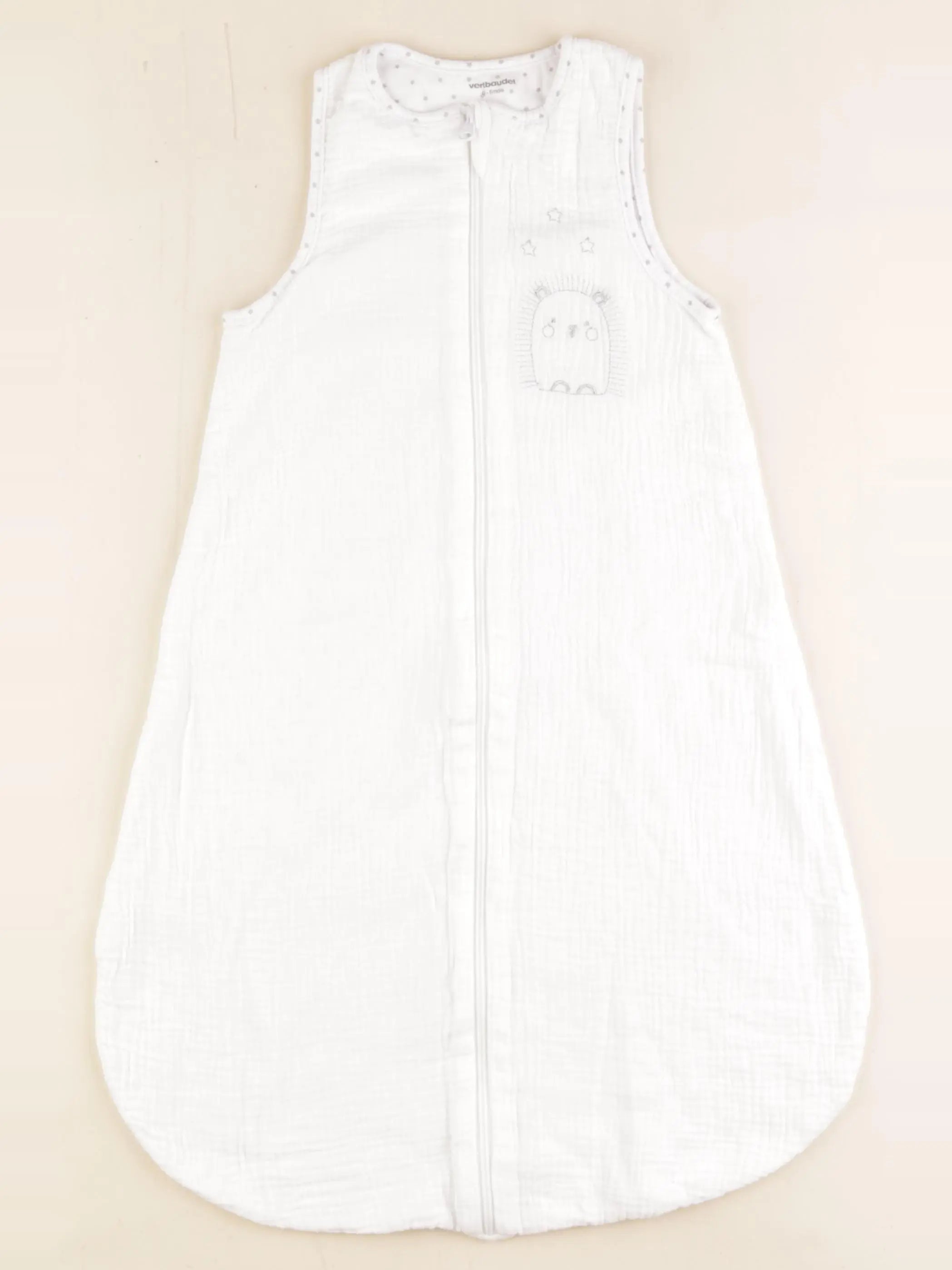 Vertbaudet - gigoteuse blanc - 0/6 mois