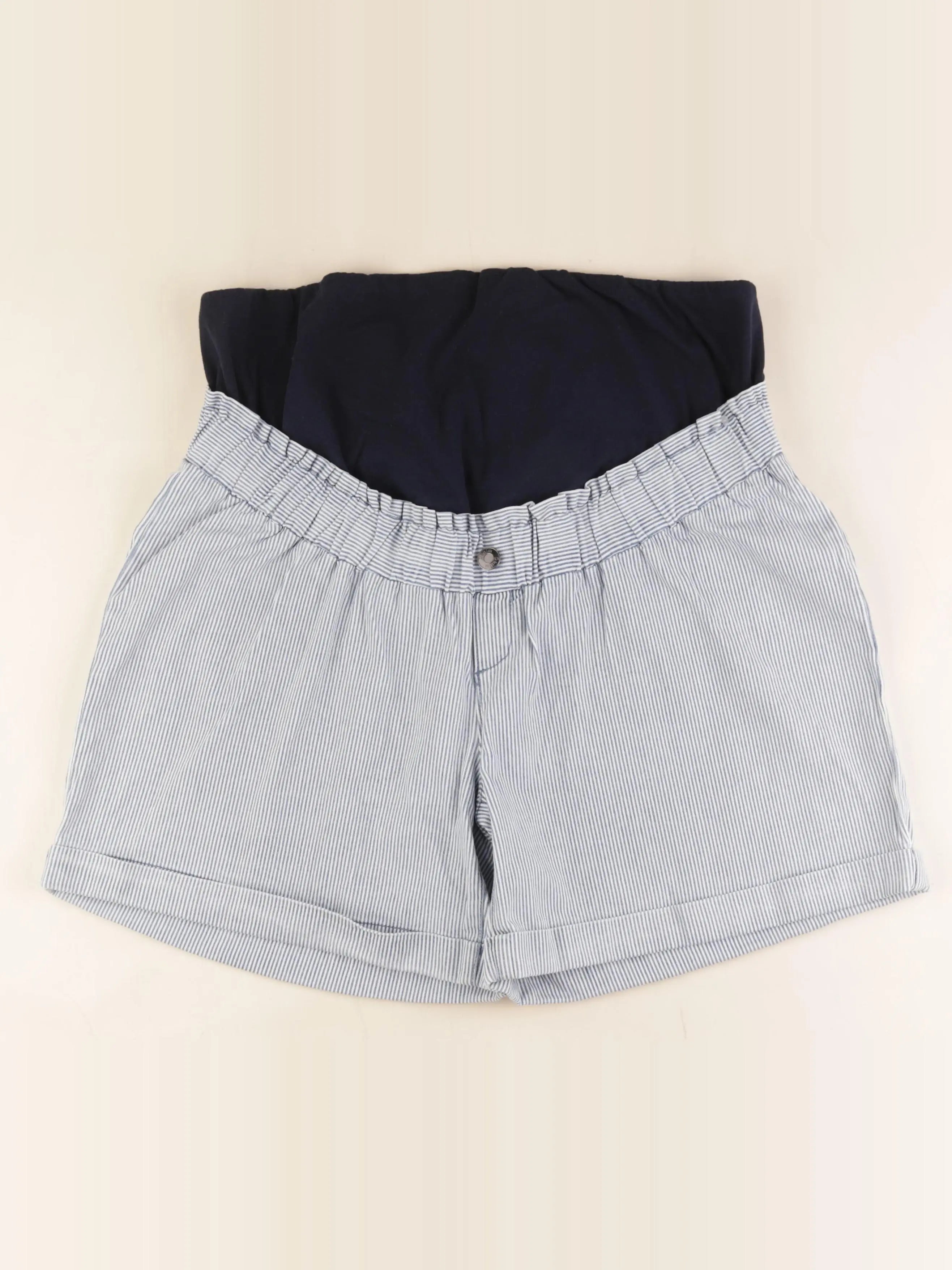 Vertbaudet - short grossesse bleu, blanc - 44