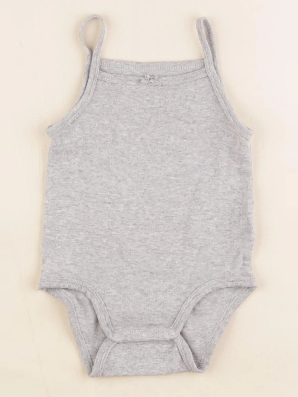 H&M - body gris - 4/6 mois