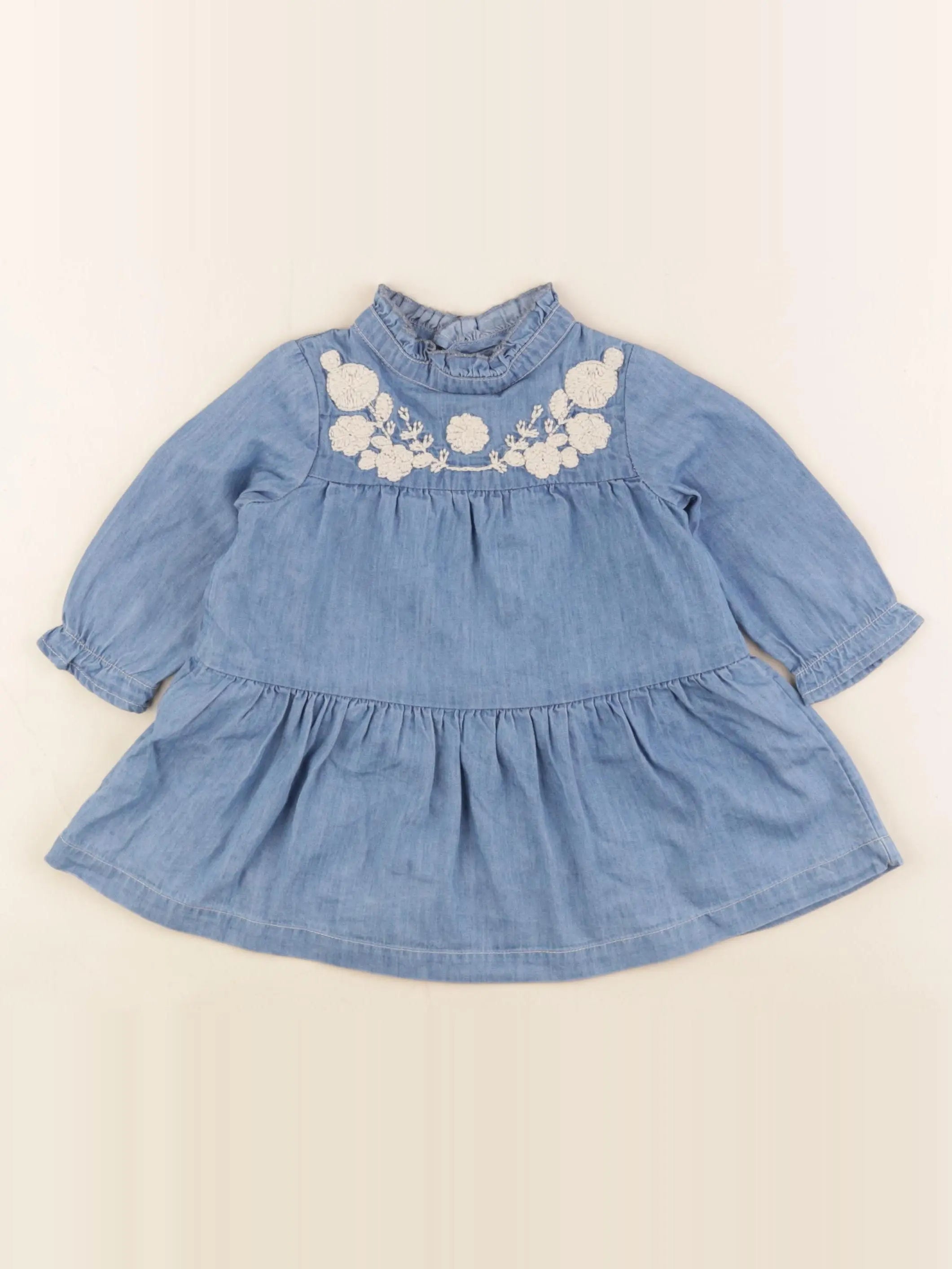 Boutchou - robe bleu - 6 mois