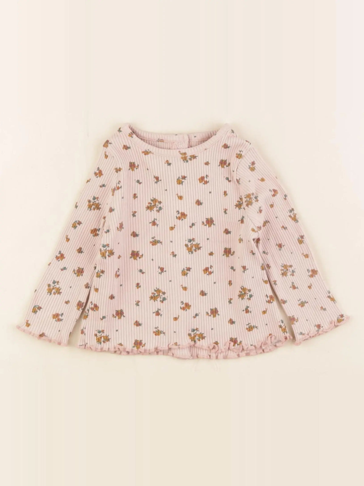 Vertbaudet - tee-shirt rose - 6 mois