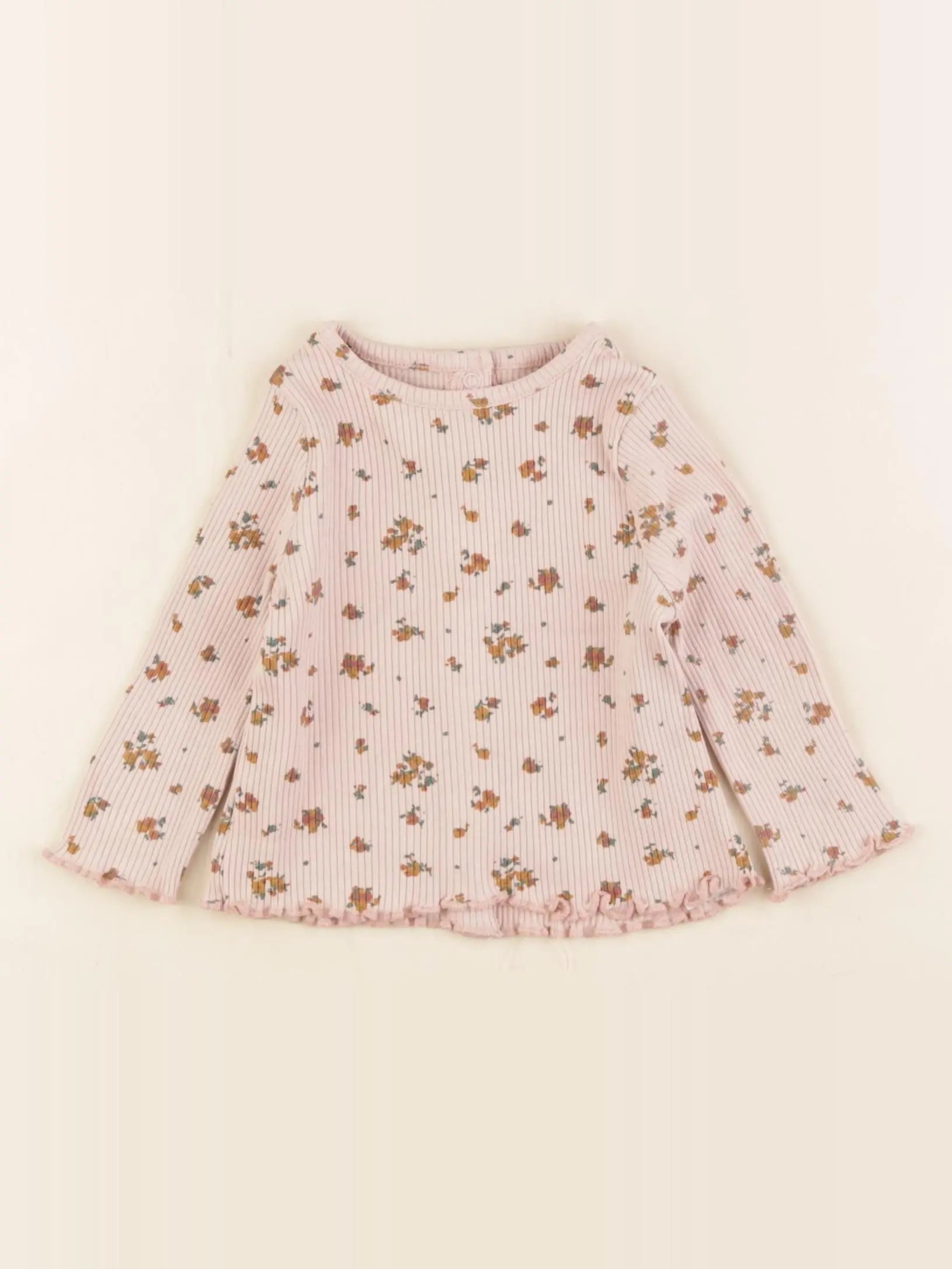 Vertbaudet - tee-shirt rose - 6 mois