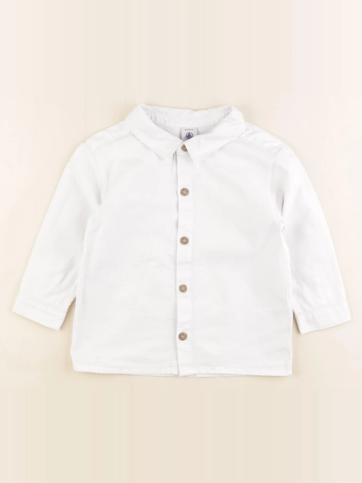 Petit Bateau - chemise blanc - 36 mois