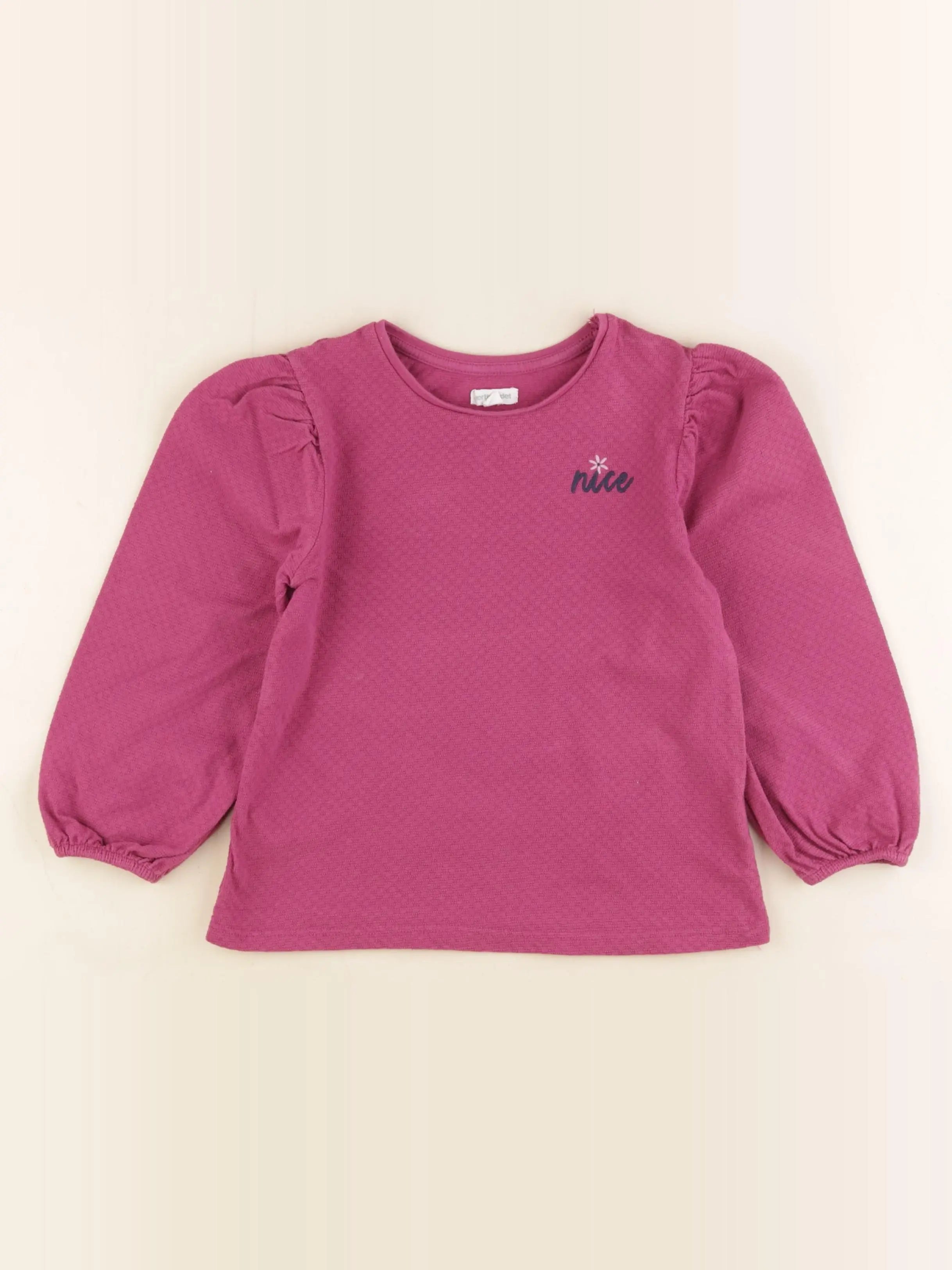 Vertbaudet - tee-shirt rose - 6 ans