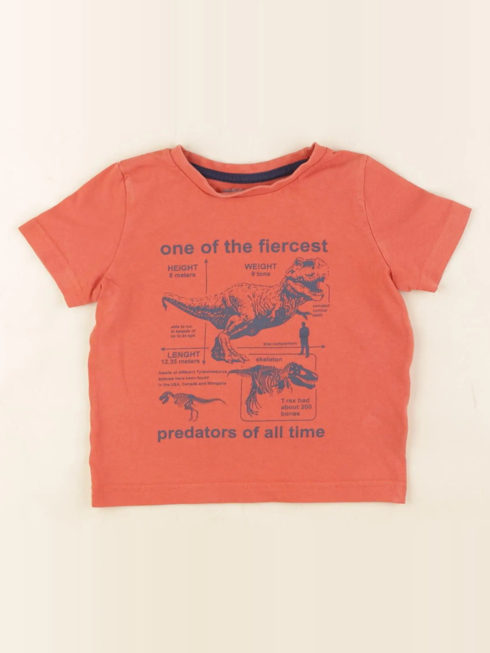 Vertbaudet - tee-shirt orange - 2 ans