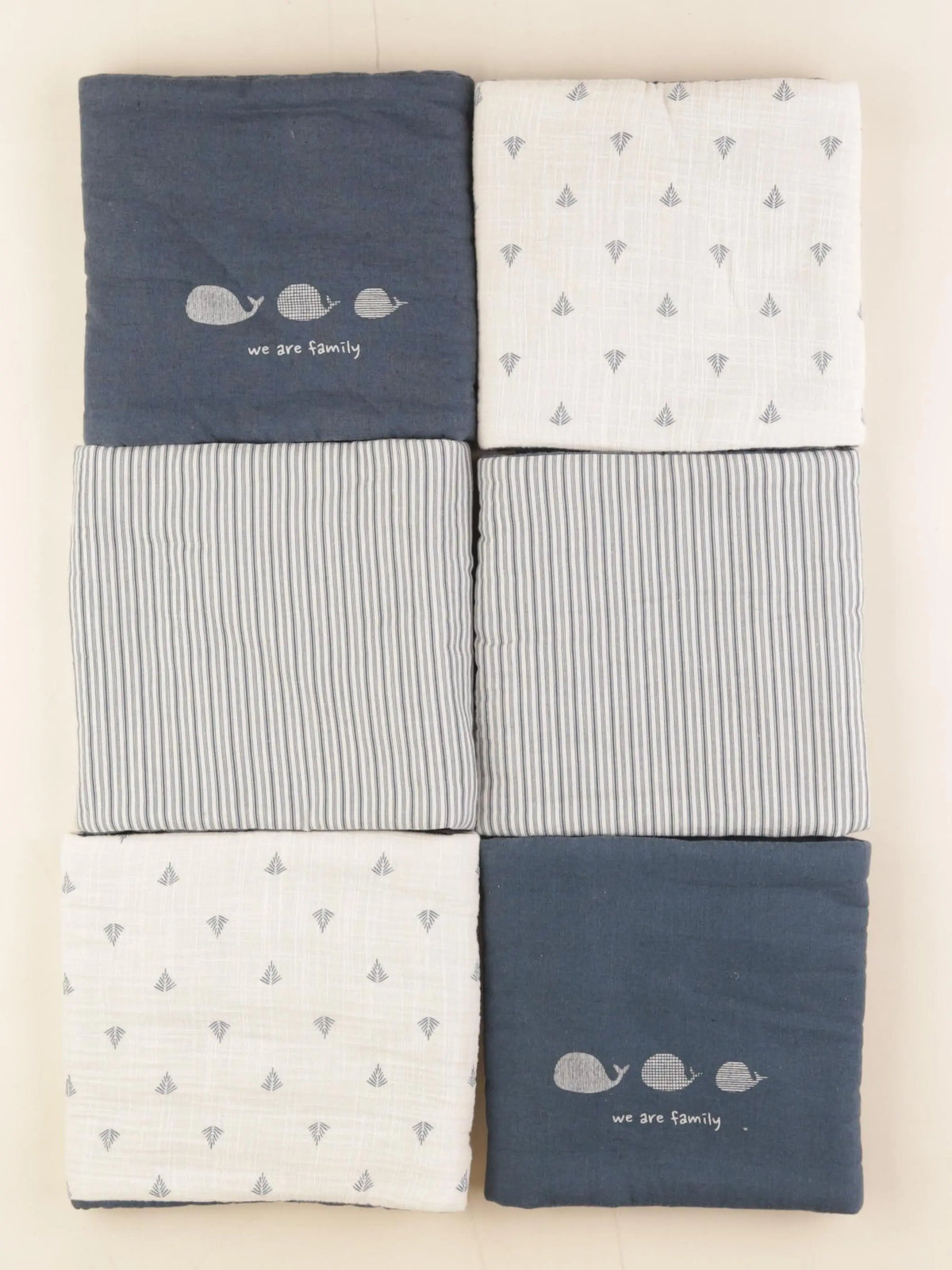 Vertbaudet - tour de lit bleu, beige - 22x132cm