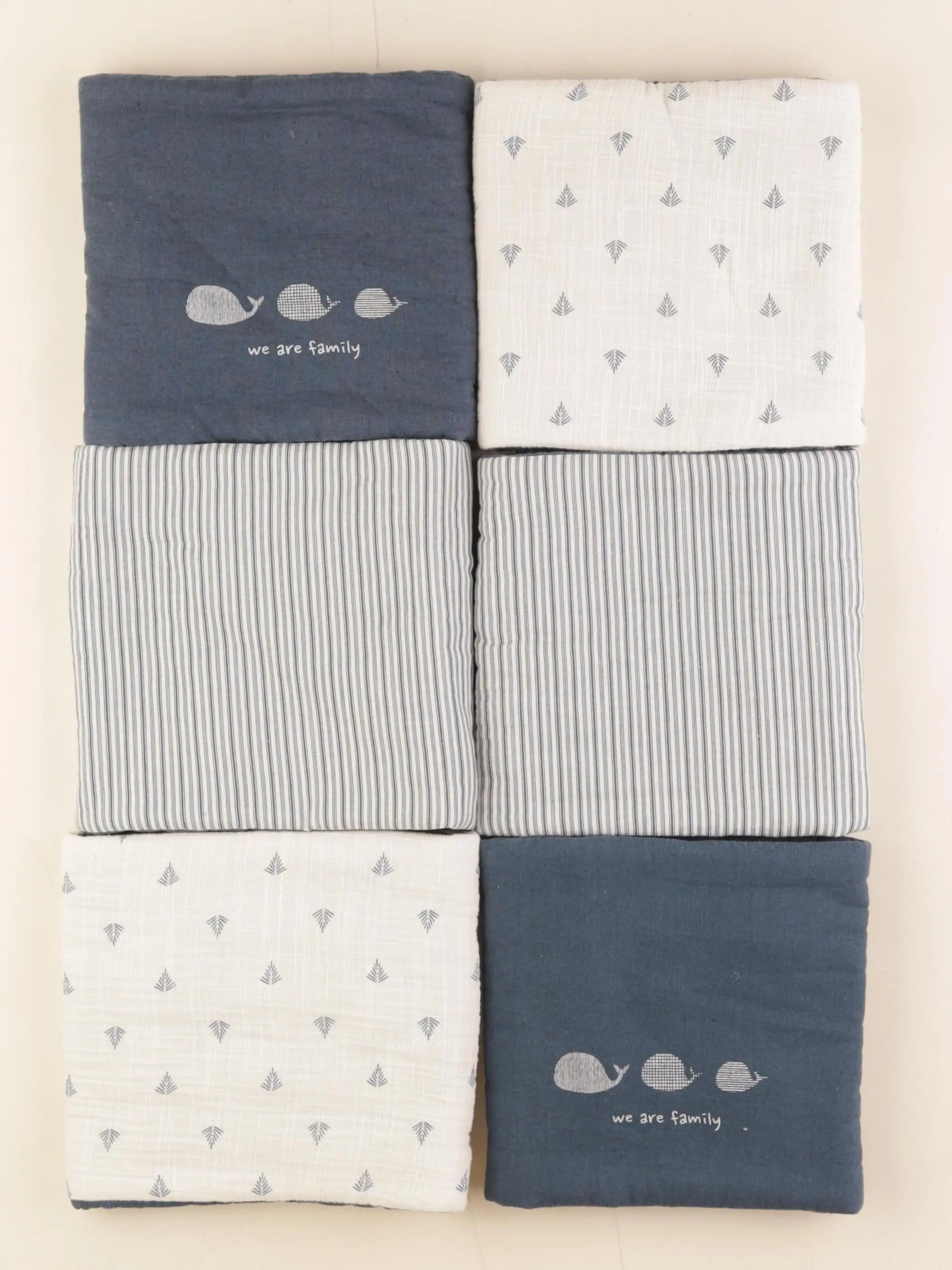 Vertbaudet - tour de lit bleu, beige - 22x132cm