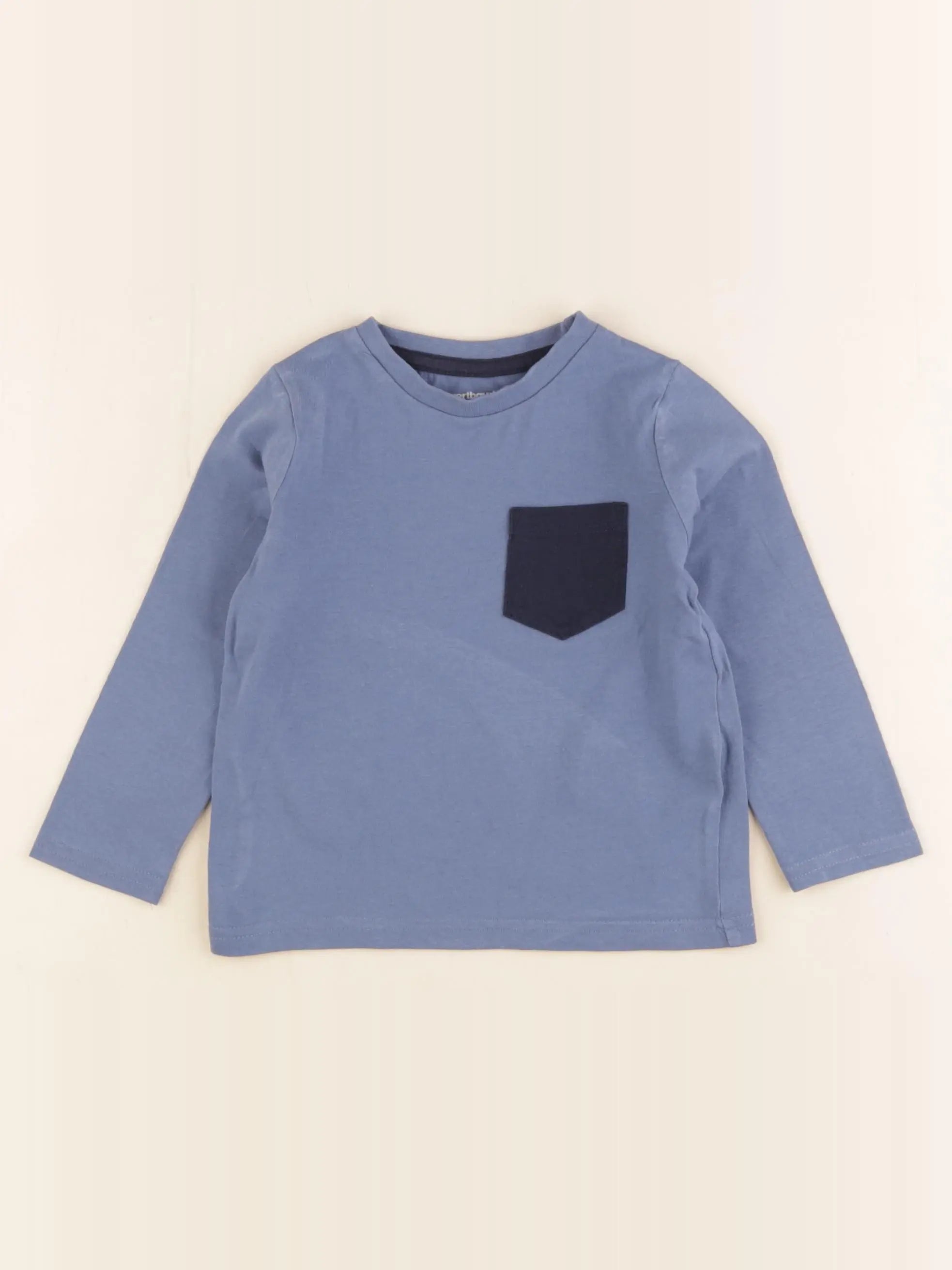 Vertbaudet - tee-shirt bleu - 2 ans