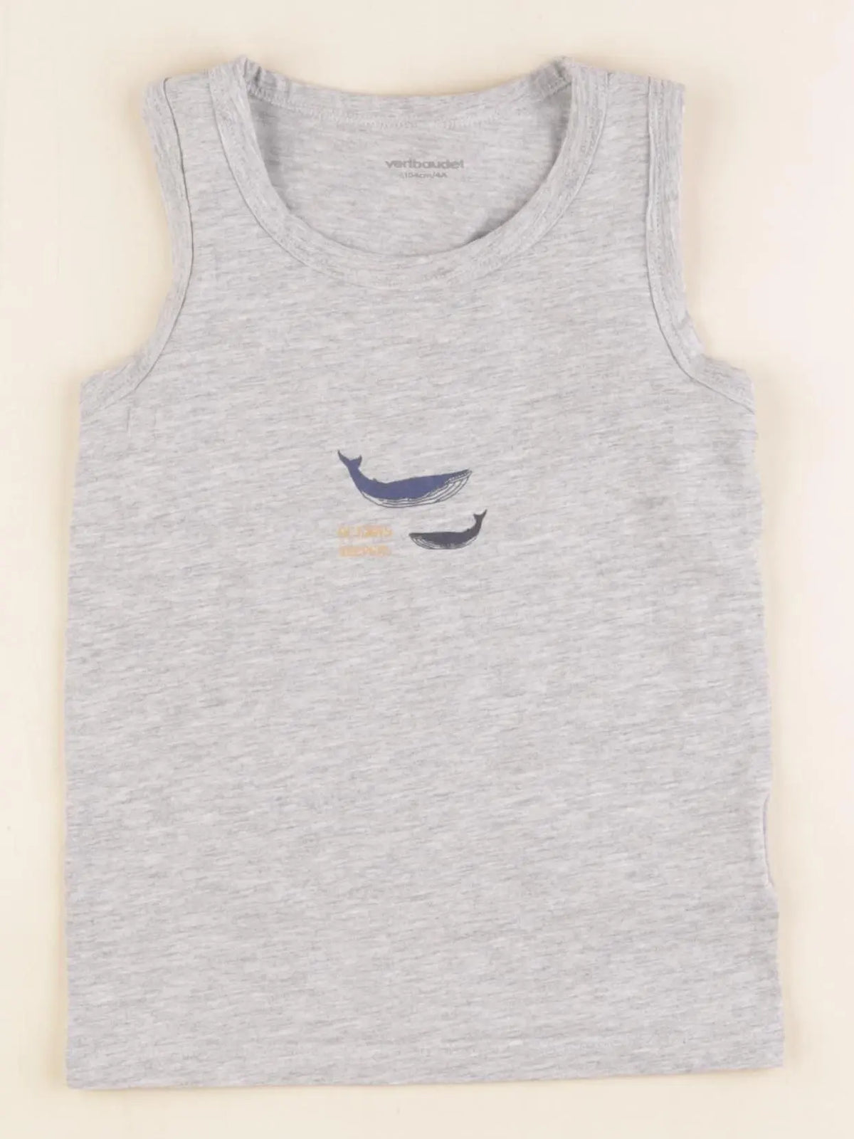 Vertbaudet - débardeur gris - 4 ans