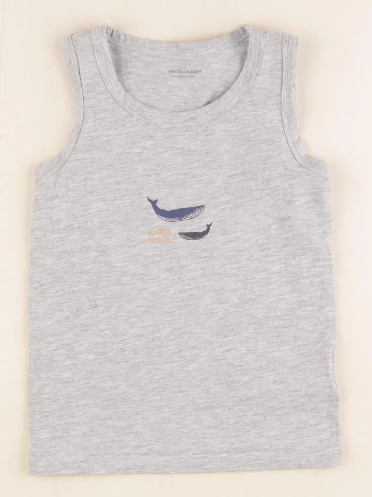 Vertbaudet - débardeur gris - 4 ans