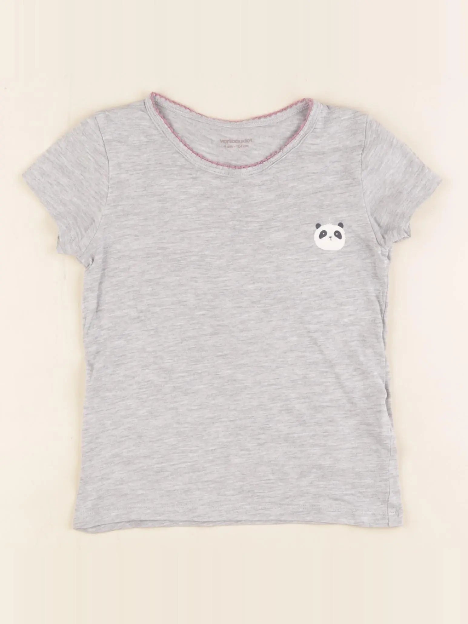 Vertbaudet - maillot de corps gris - 4 ans
