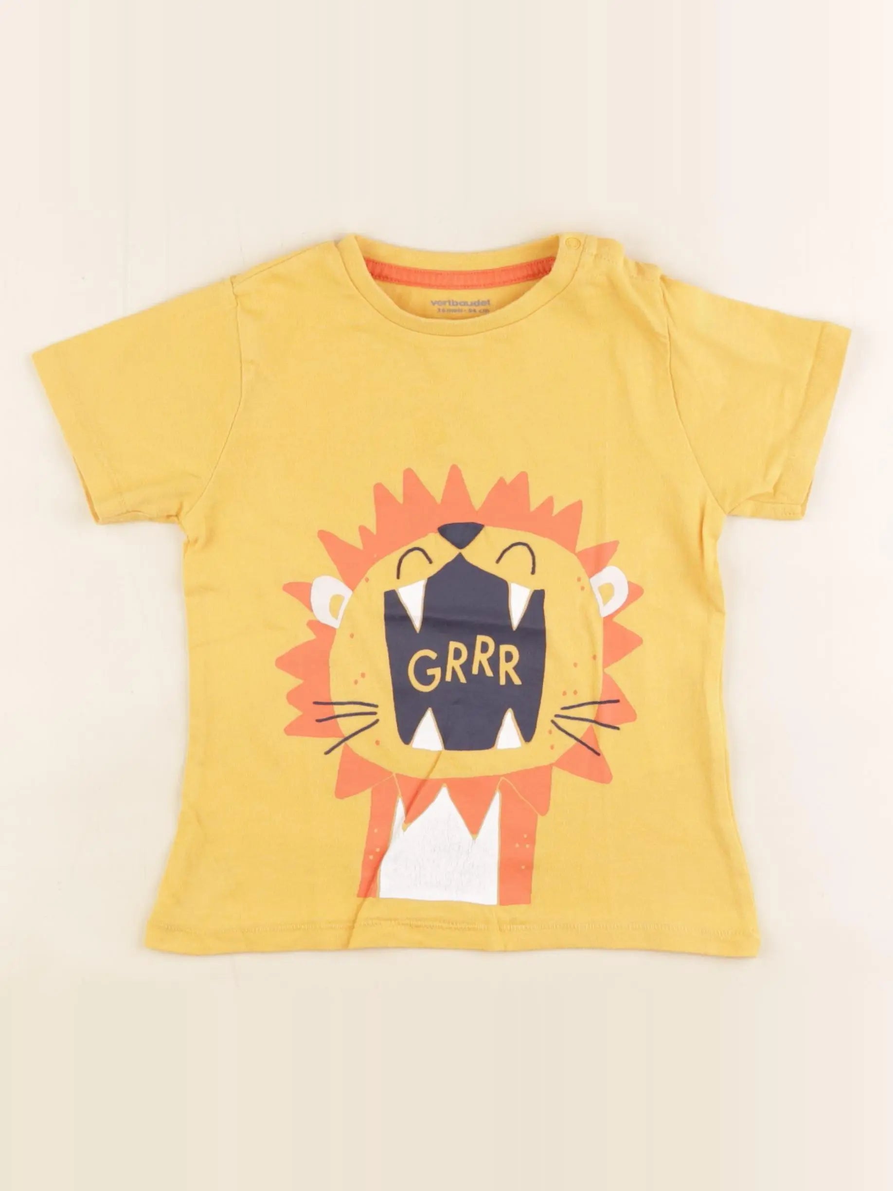 Vertbaudet - tee-shirt jaune - 36 mois