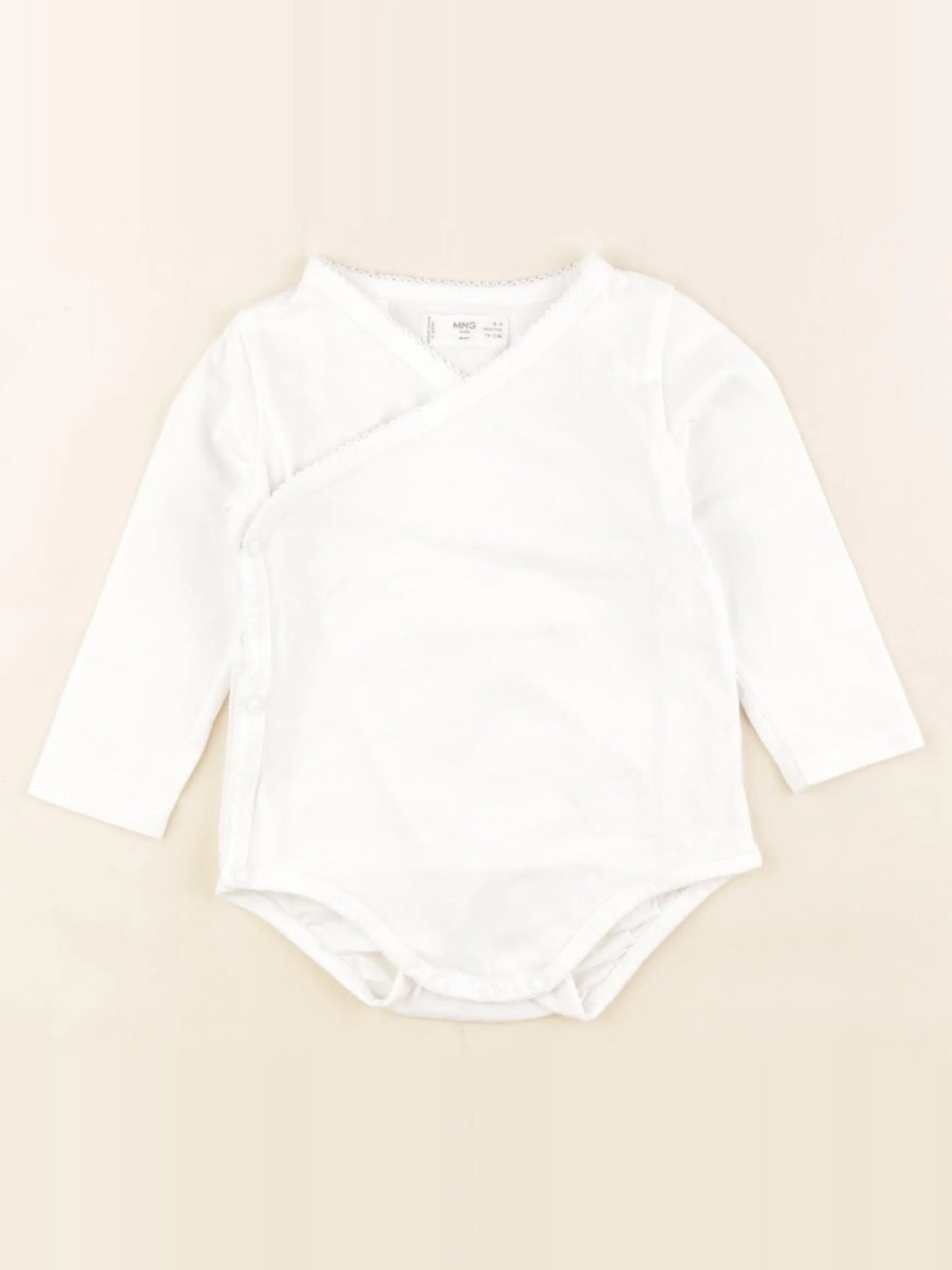 Mango - body blanc - 6/9 mois