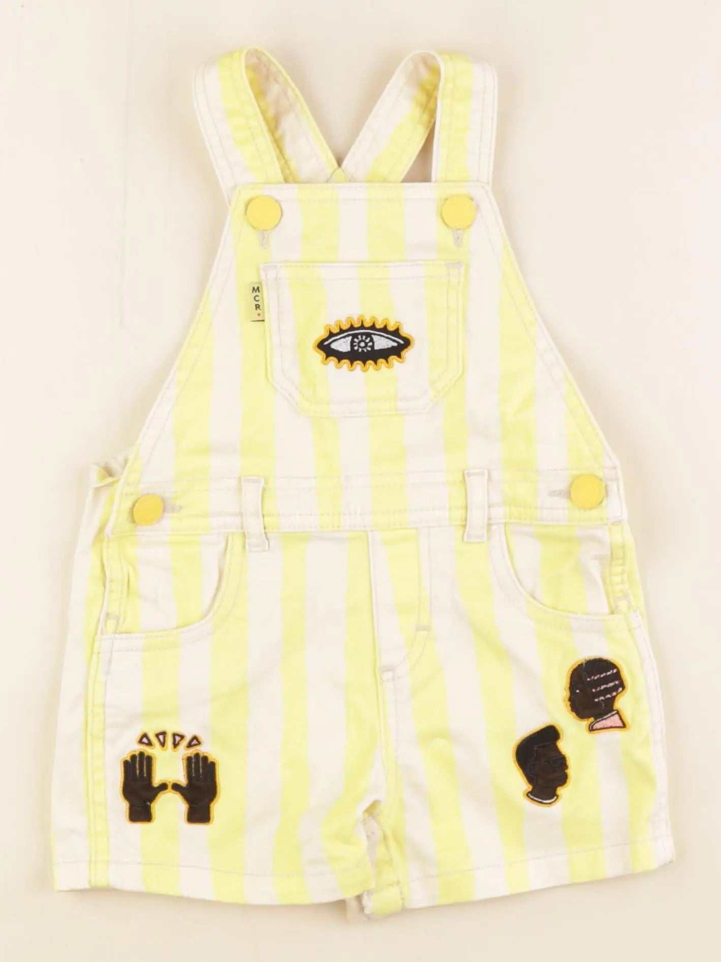 Monoprix - salopette jaune - 12/18 mois