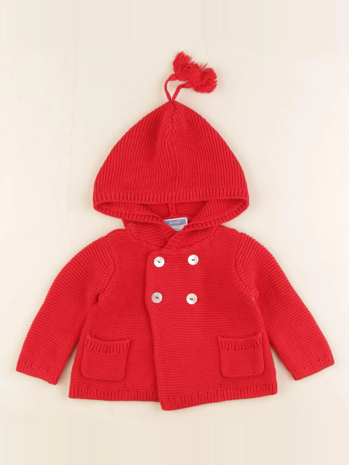 Jacadi - gilet rouge - 3 mois