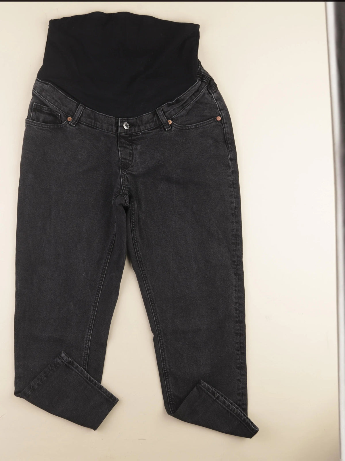 H&M - jean grossesse noir - l