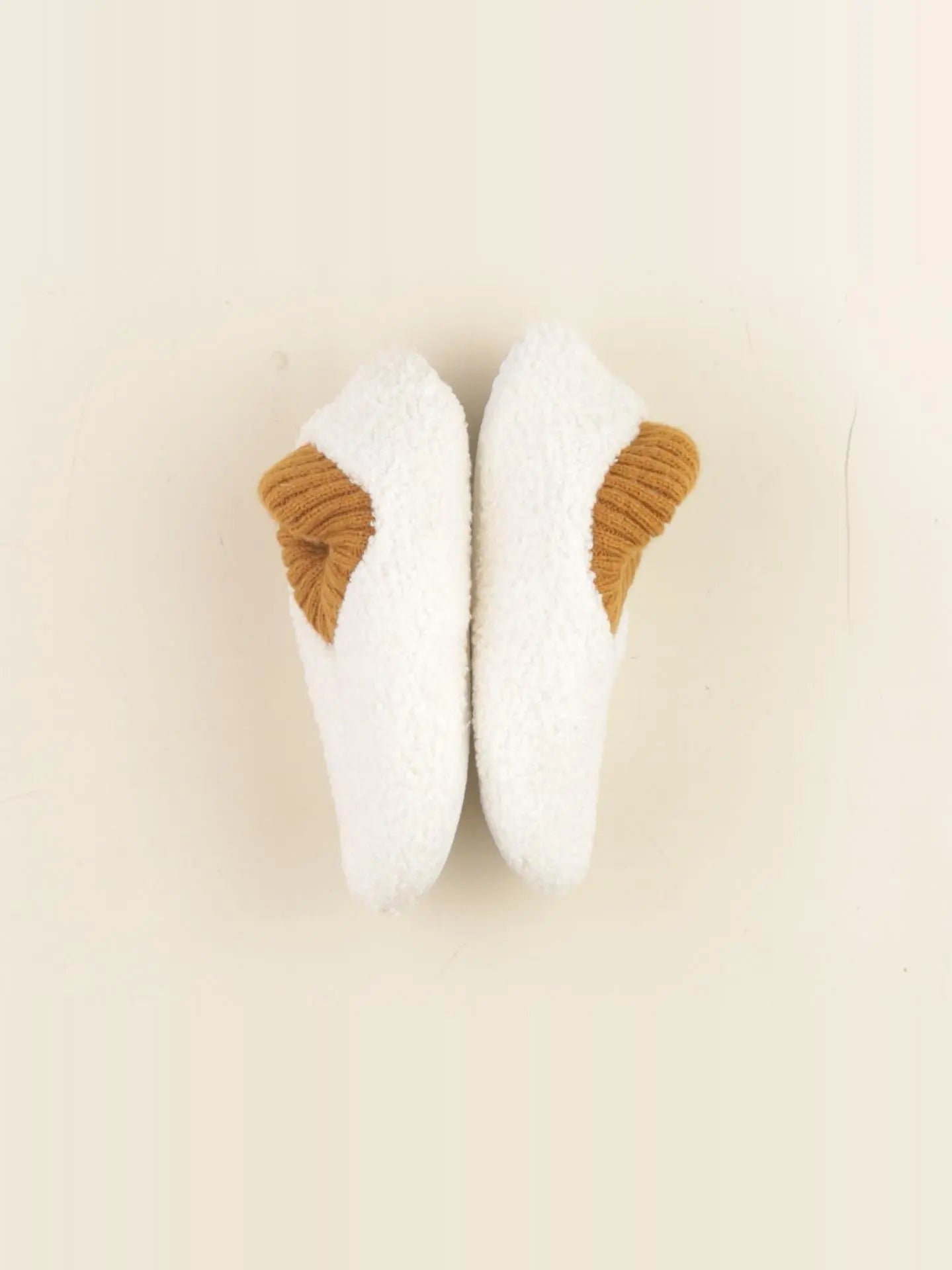 Vertbaudet - chaussons blanc, marron - pointure 30/31