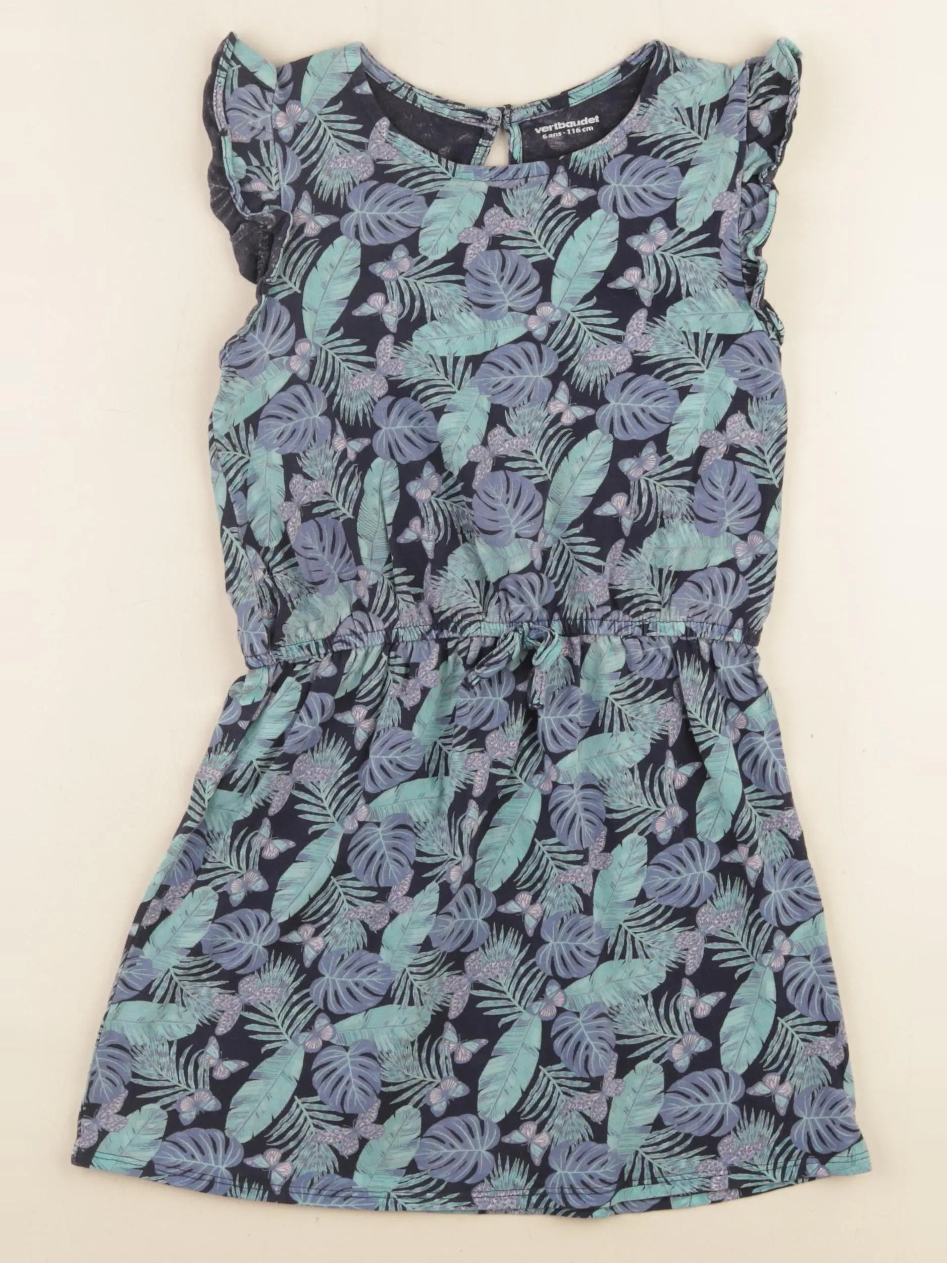 Vertbaudet - robe multicolore - 6 ans