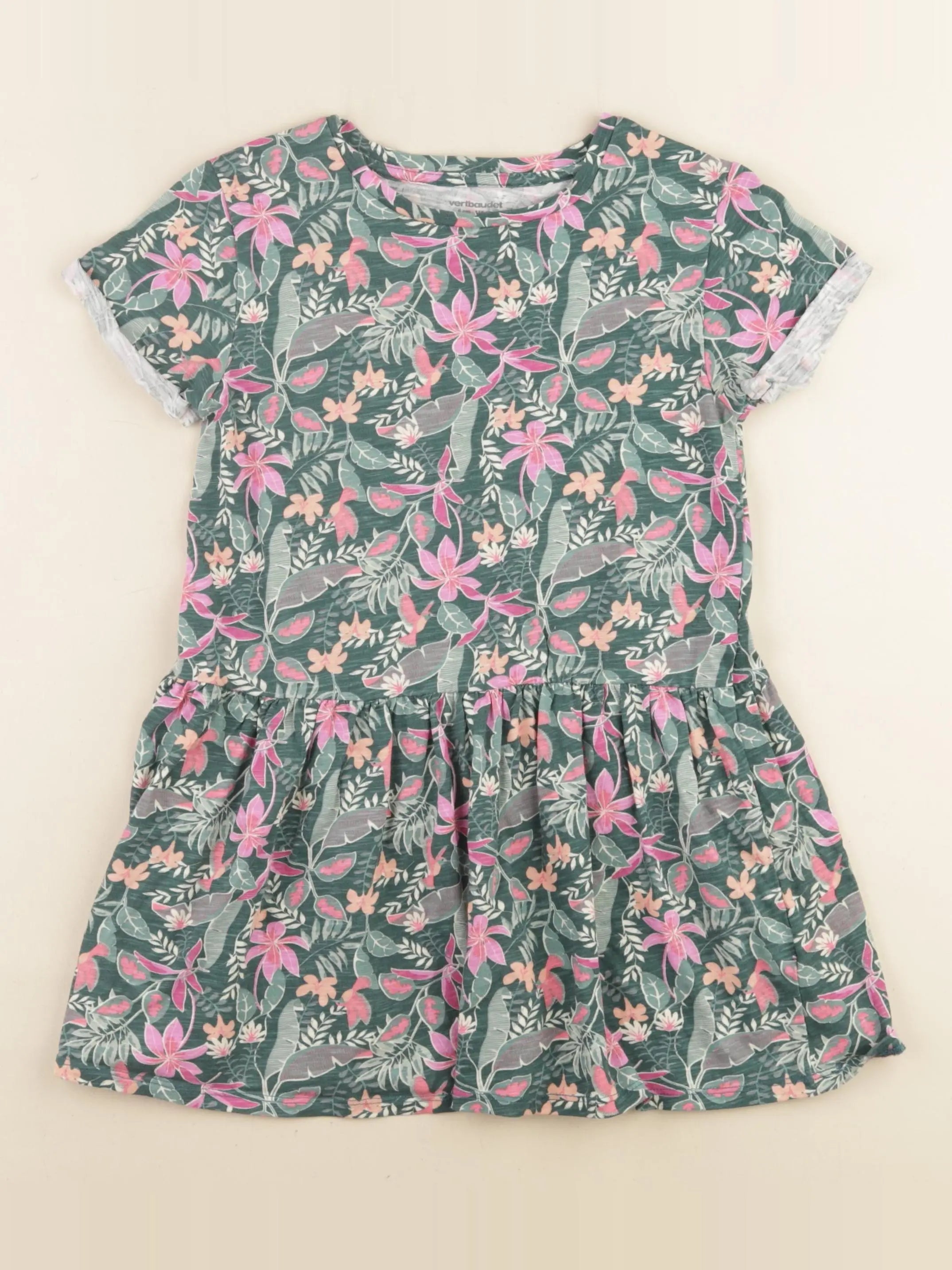 Vertbaudet - robe multicolore - 6 ans