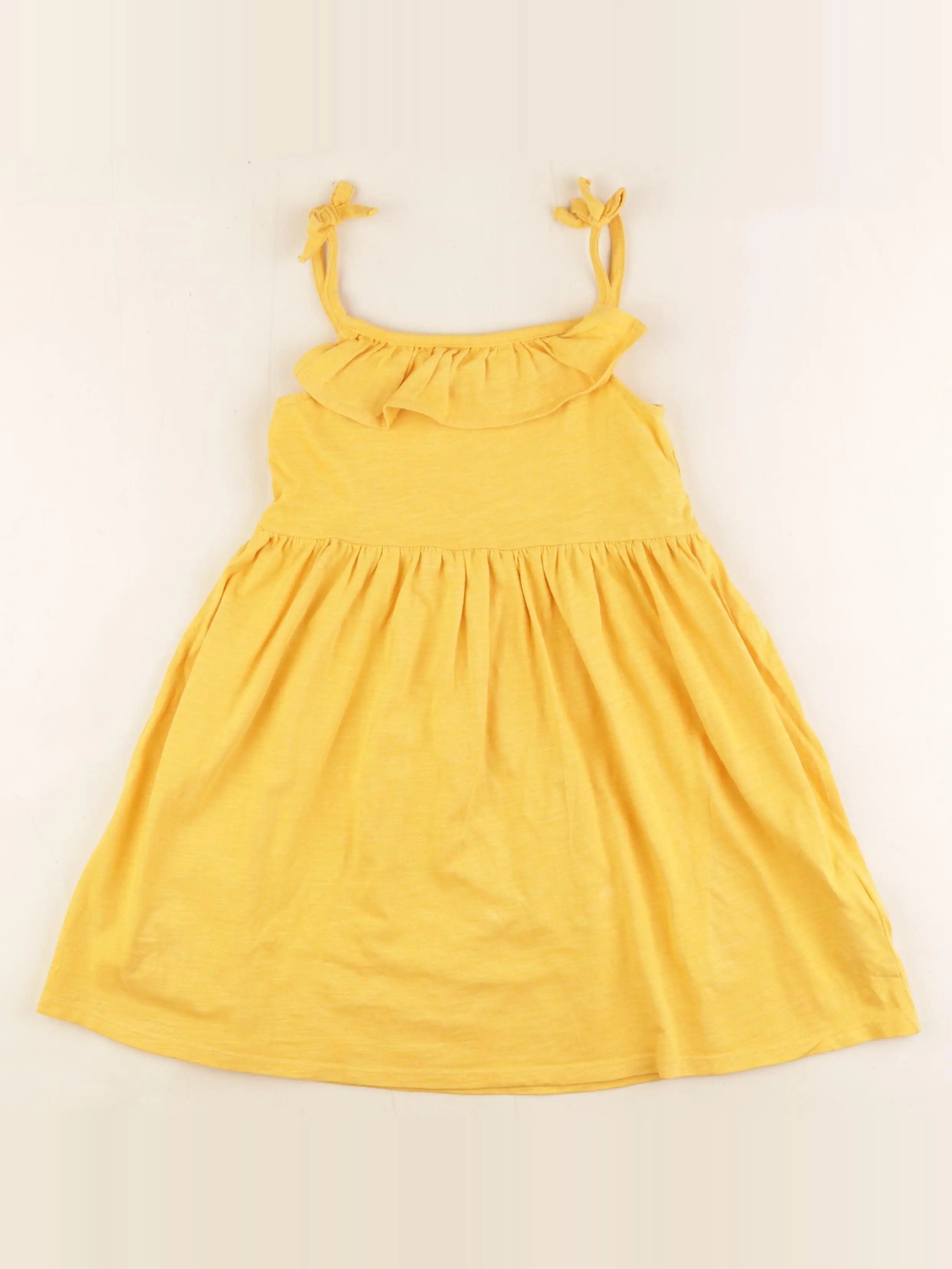 Vertbaudet - robe jaune - 6 ans