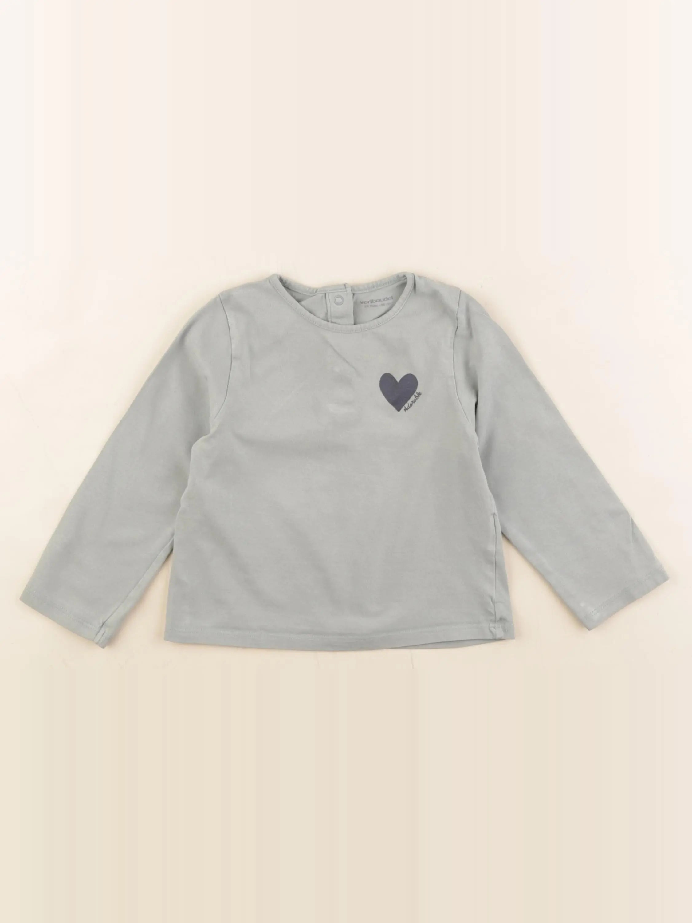 Vertbaudet - tee-shirt vert - 24 mois