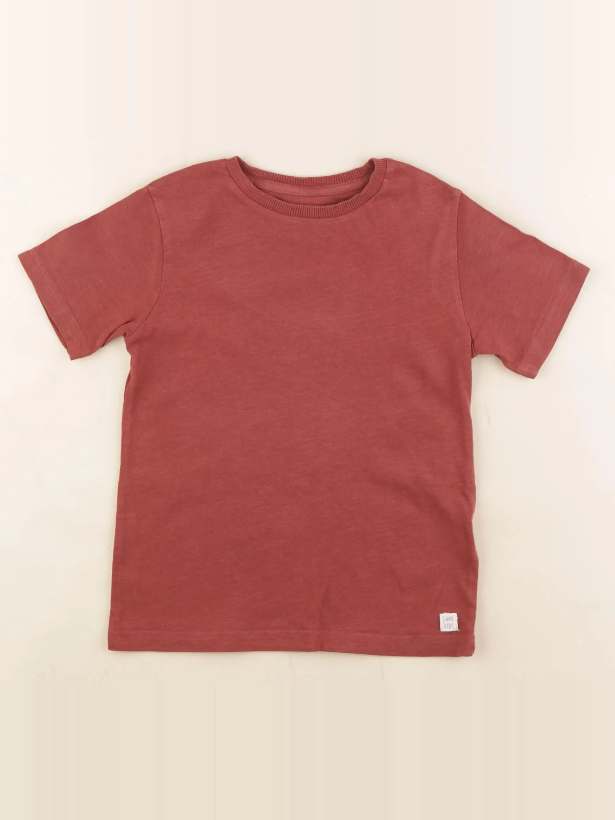 Vertbaudet - tee-shirt rouge - 6 ans
