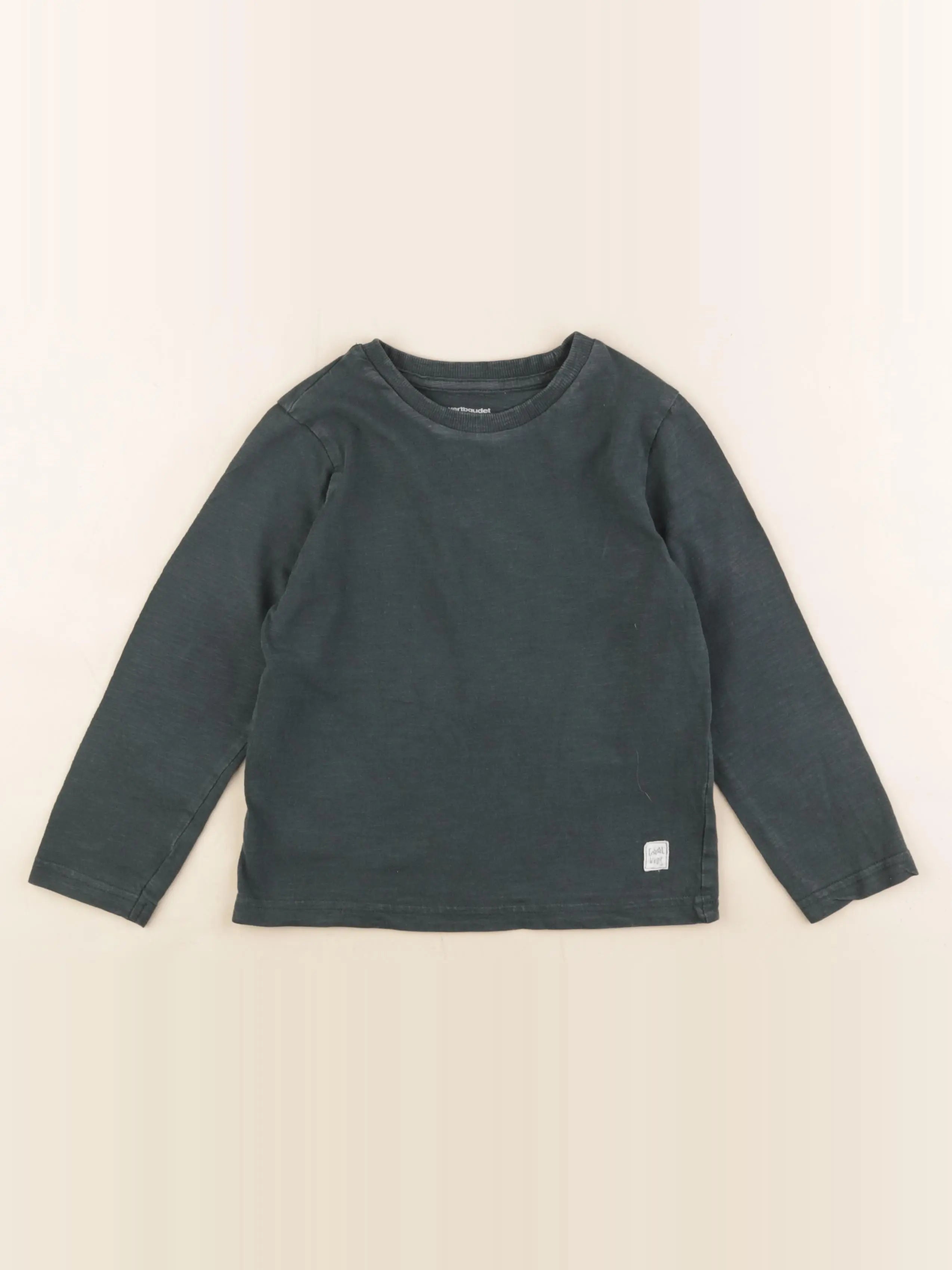 Vertbaudet - tee-shirt vert - 6 ans