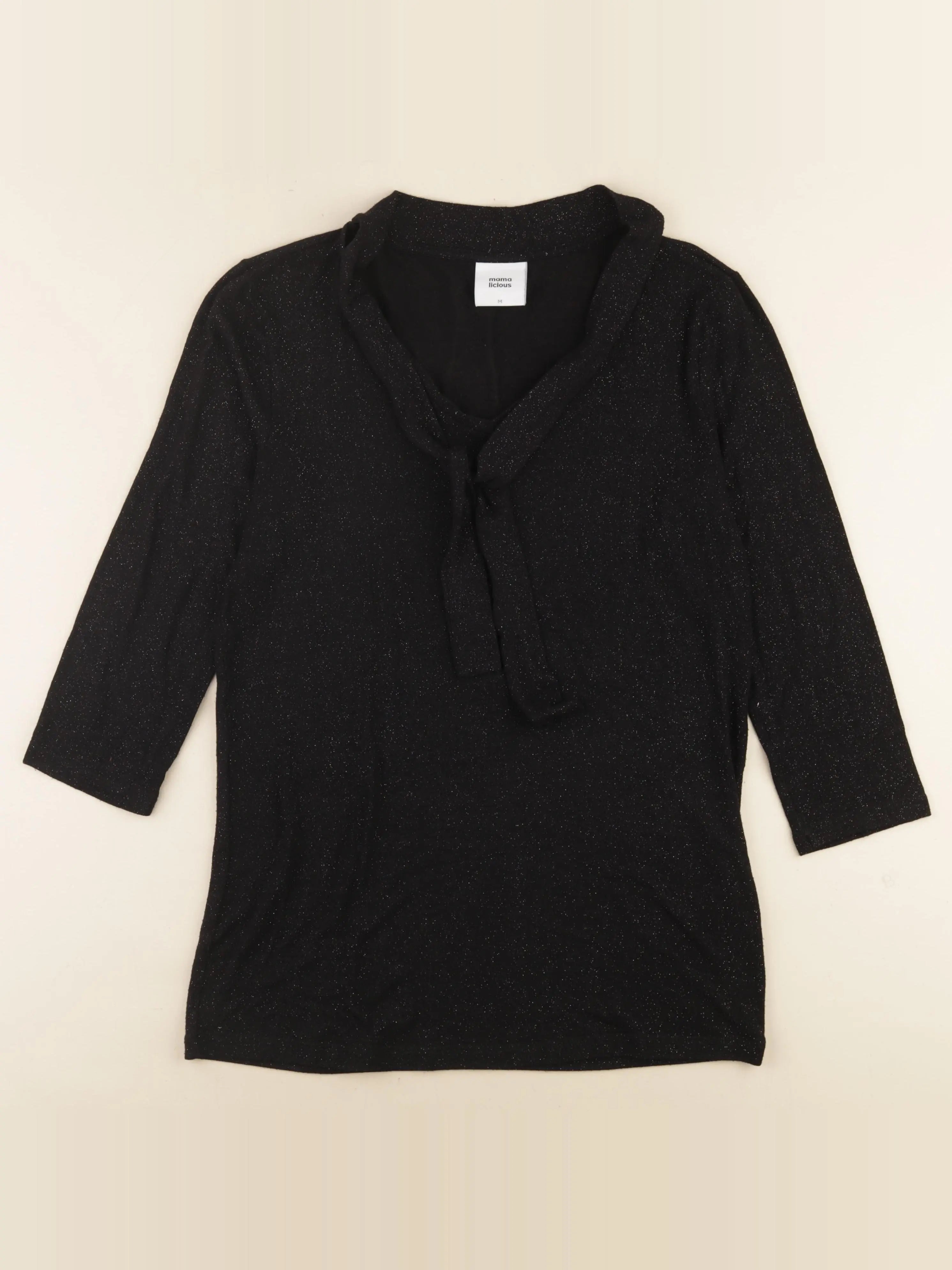 Mamalicious - tee-shirt grossesse noir, argent - m