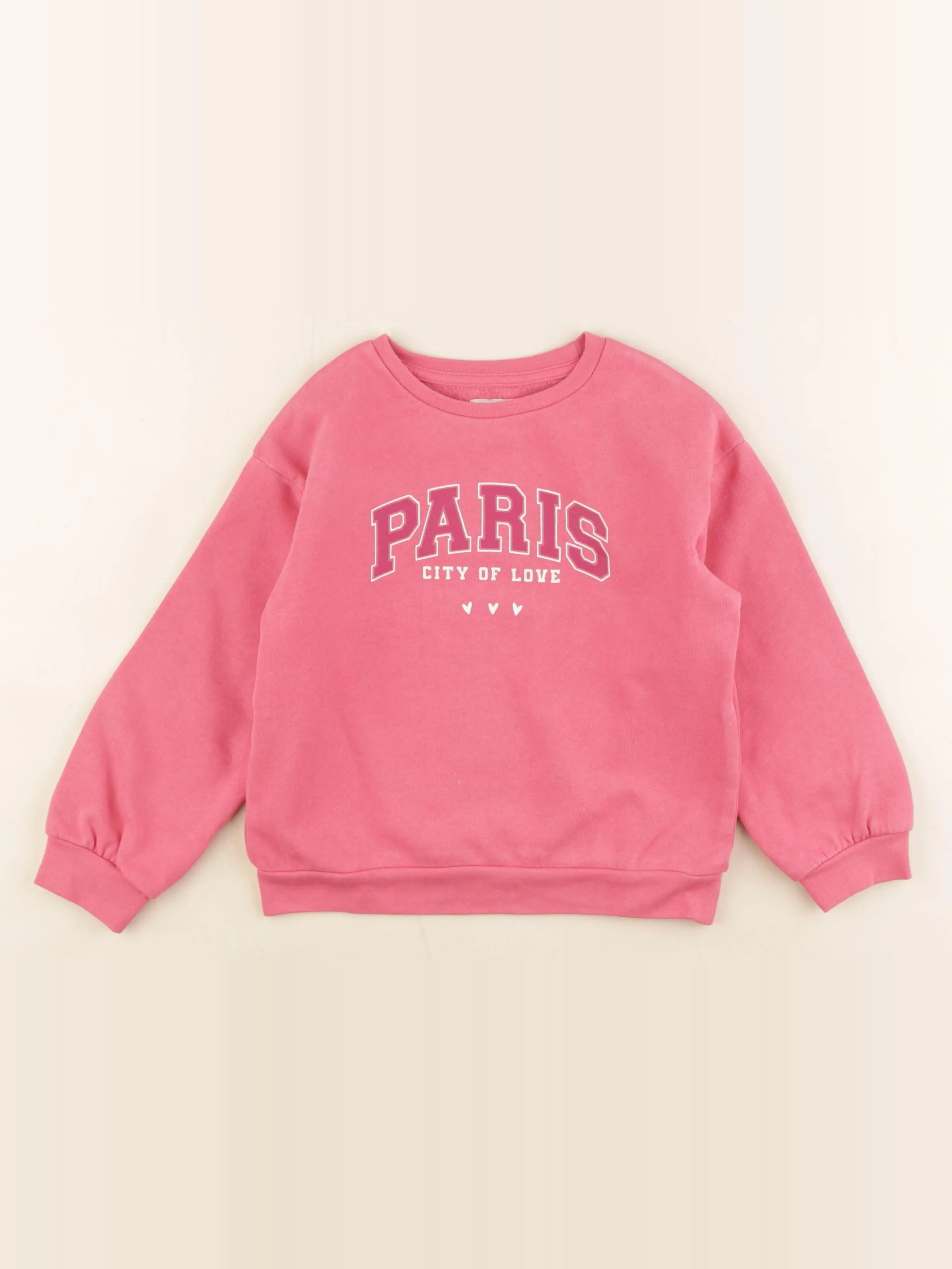 Vertbaudet - sweat rose - 5 ans