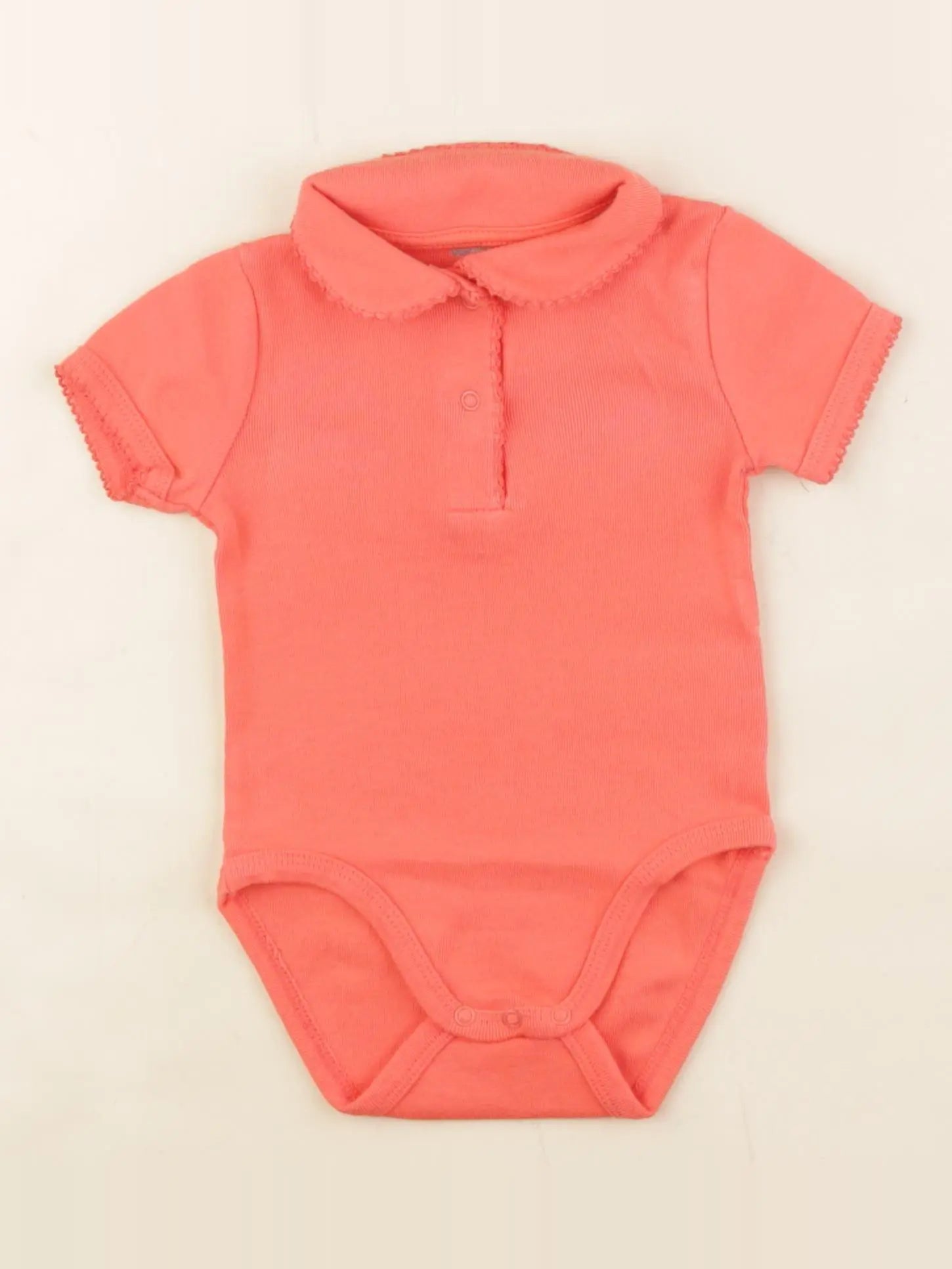 Vertbaudet - body à col rose - 9 mois