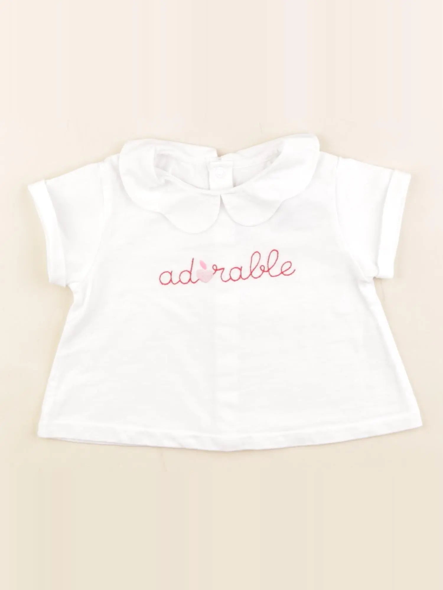 Jacadi - tee-shirt blanc - 6 mois