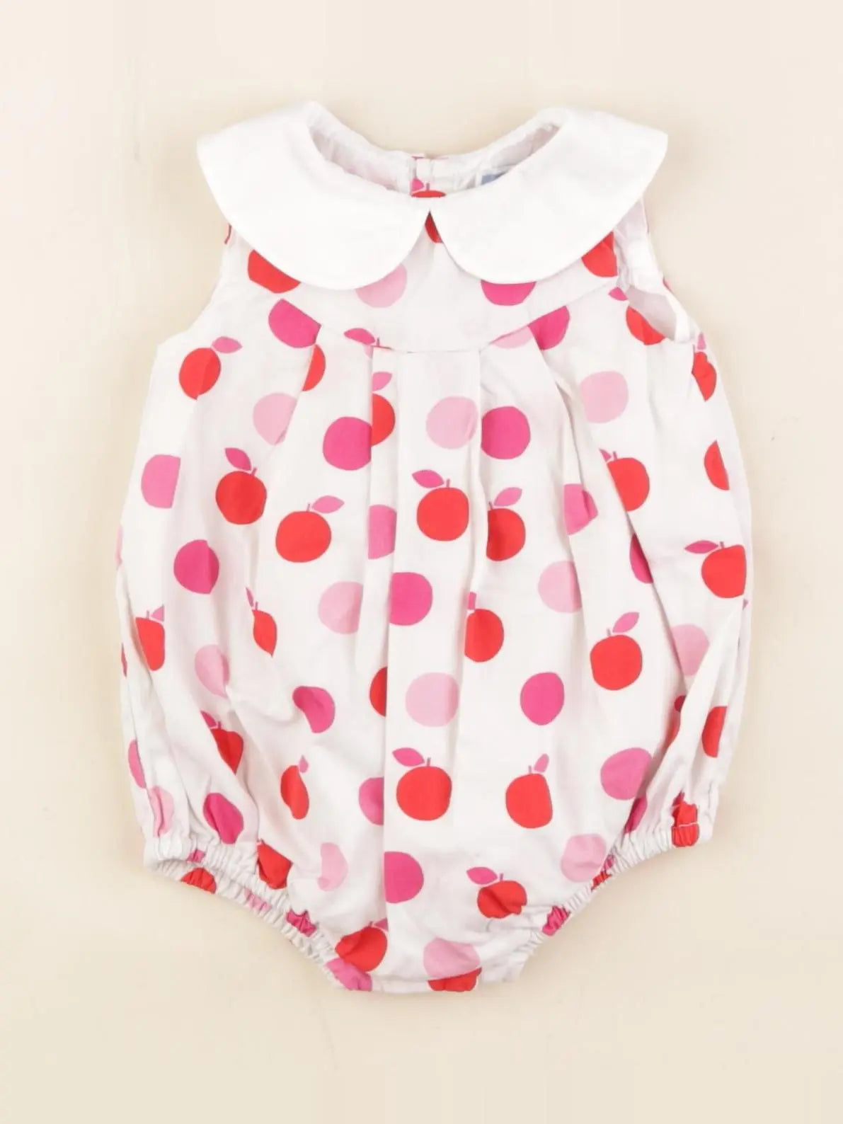 Jacadi - combinaison blanc, rose - 3 mois