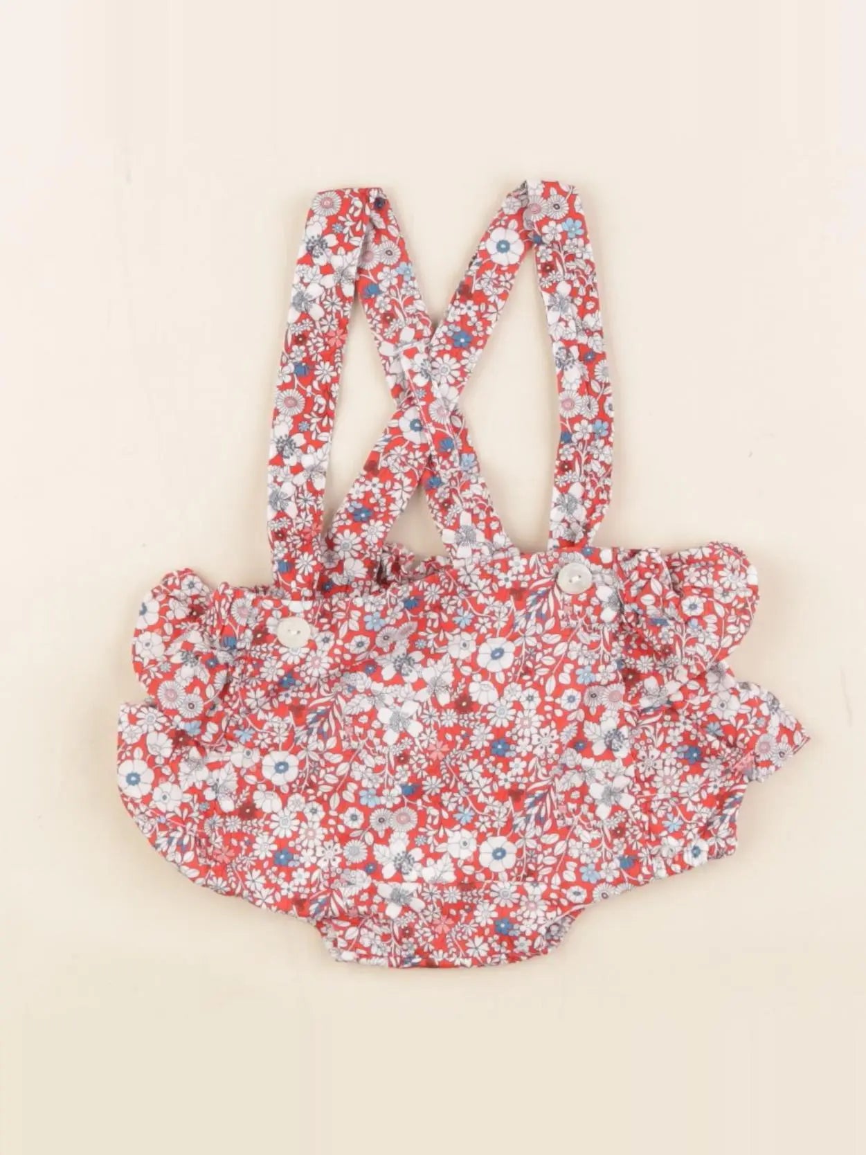 Jacadi - bloomer liberty rouge - 1 mois