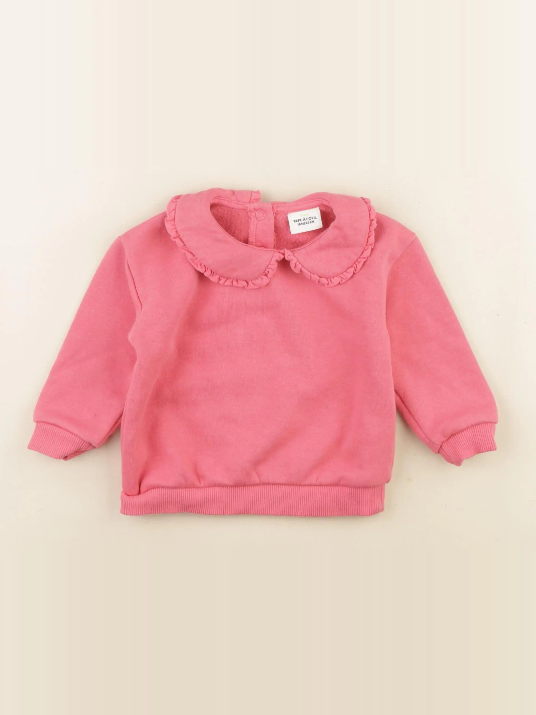 Tape à l'oeil - sweat rose - 18 mois