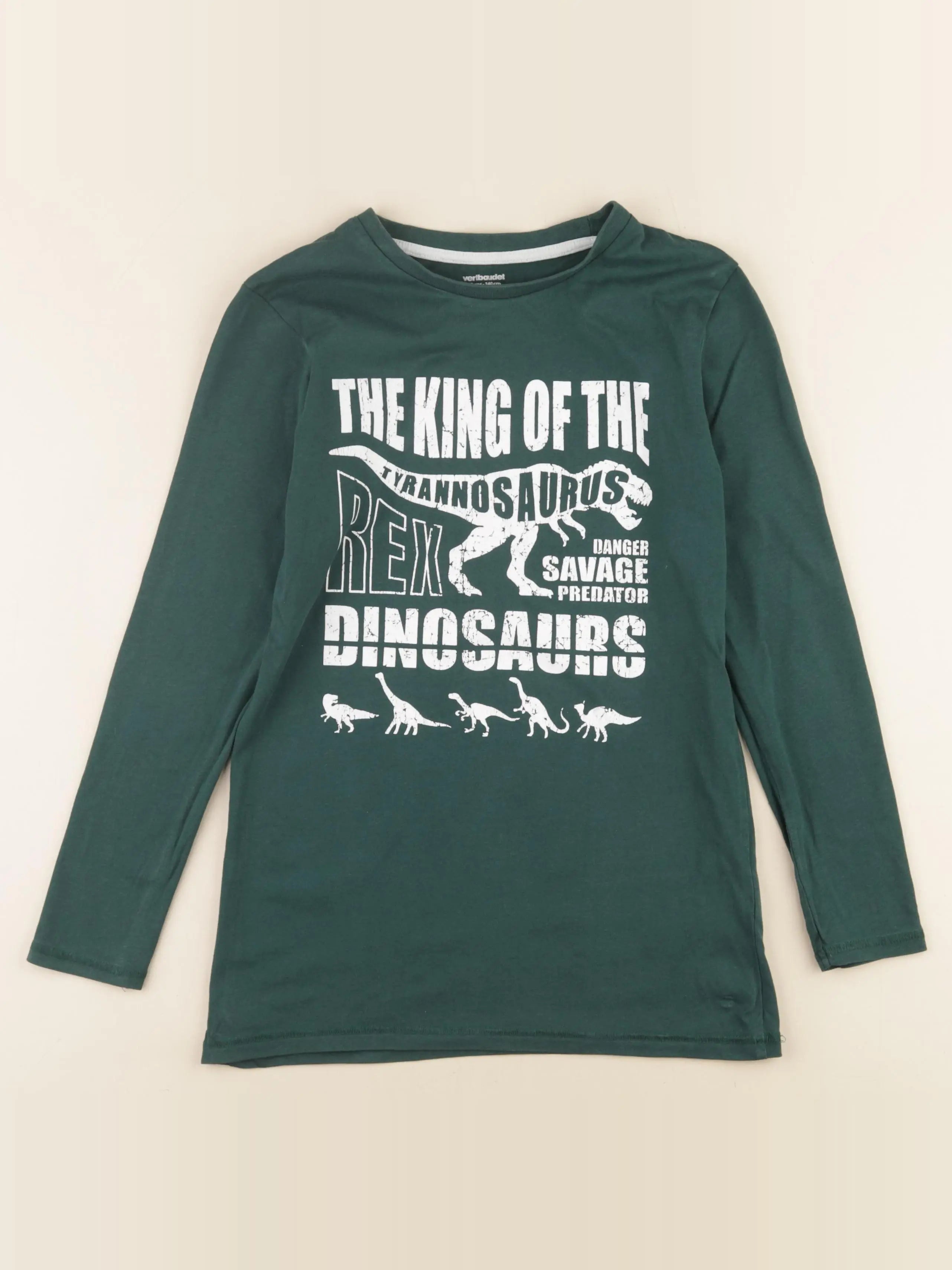 Vertbaudet - tee-shirt vert - 10 ans