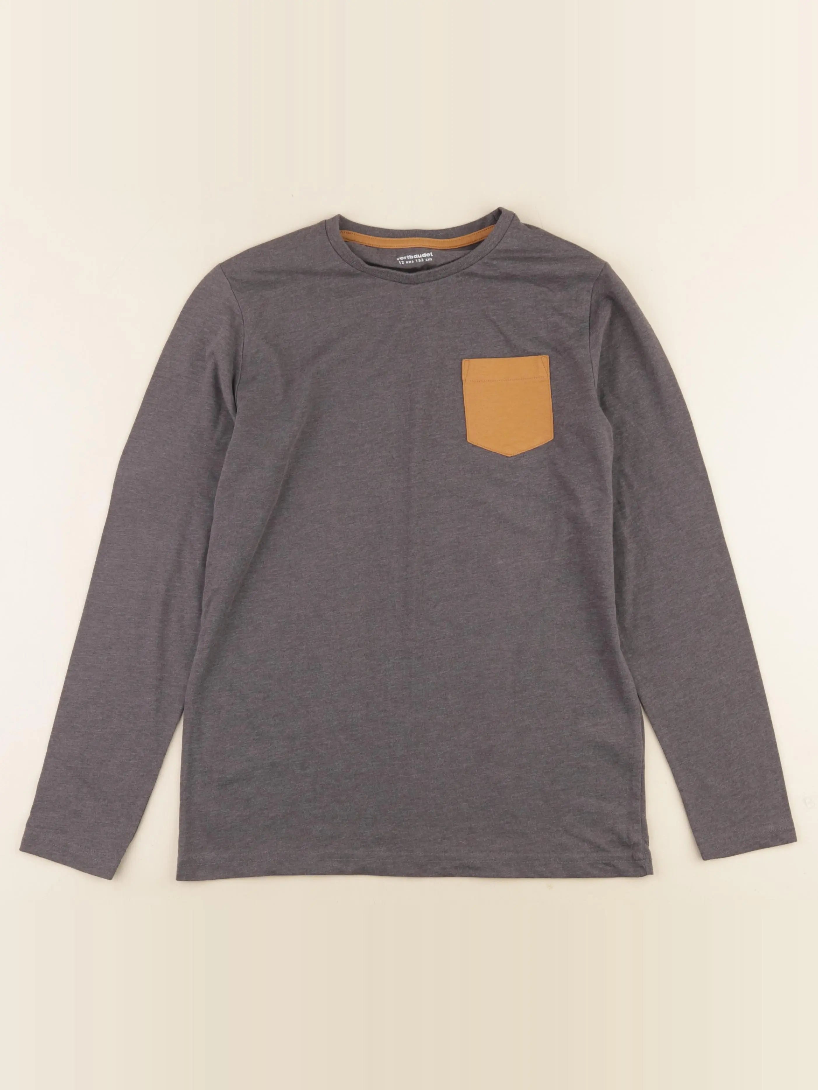 Vertbaudet - tee-shirt gris - 12 ans