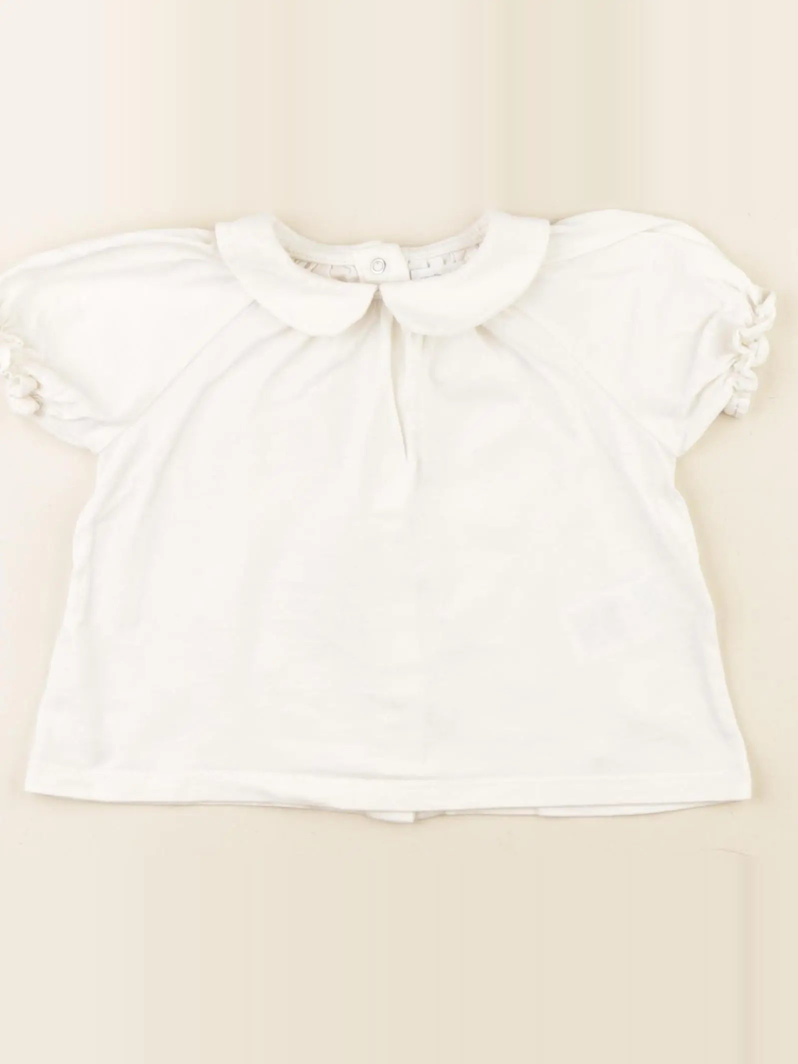 Vertbaudet - tee-shirt beige - 18 mois