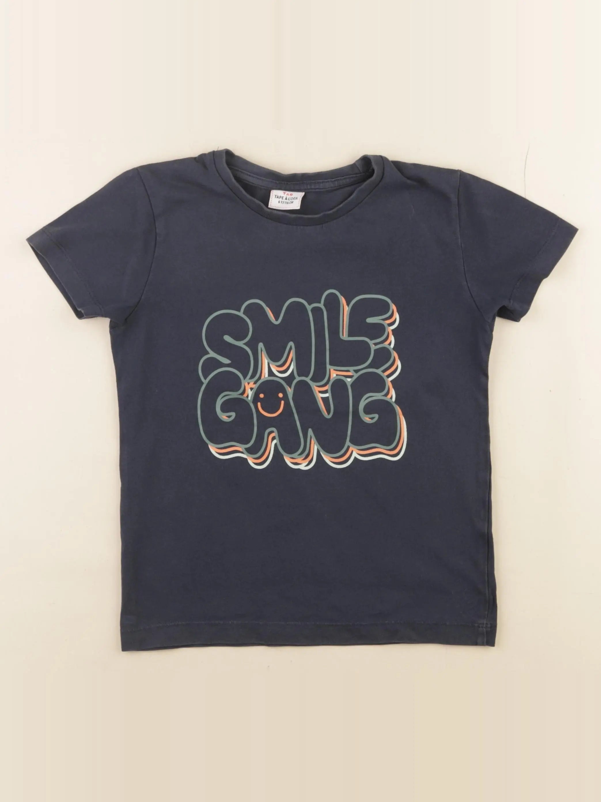 Tape à l'oeil - tee-shirt bleu - 6 ans