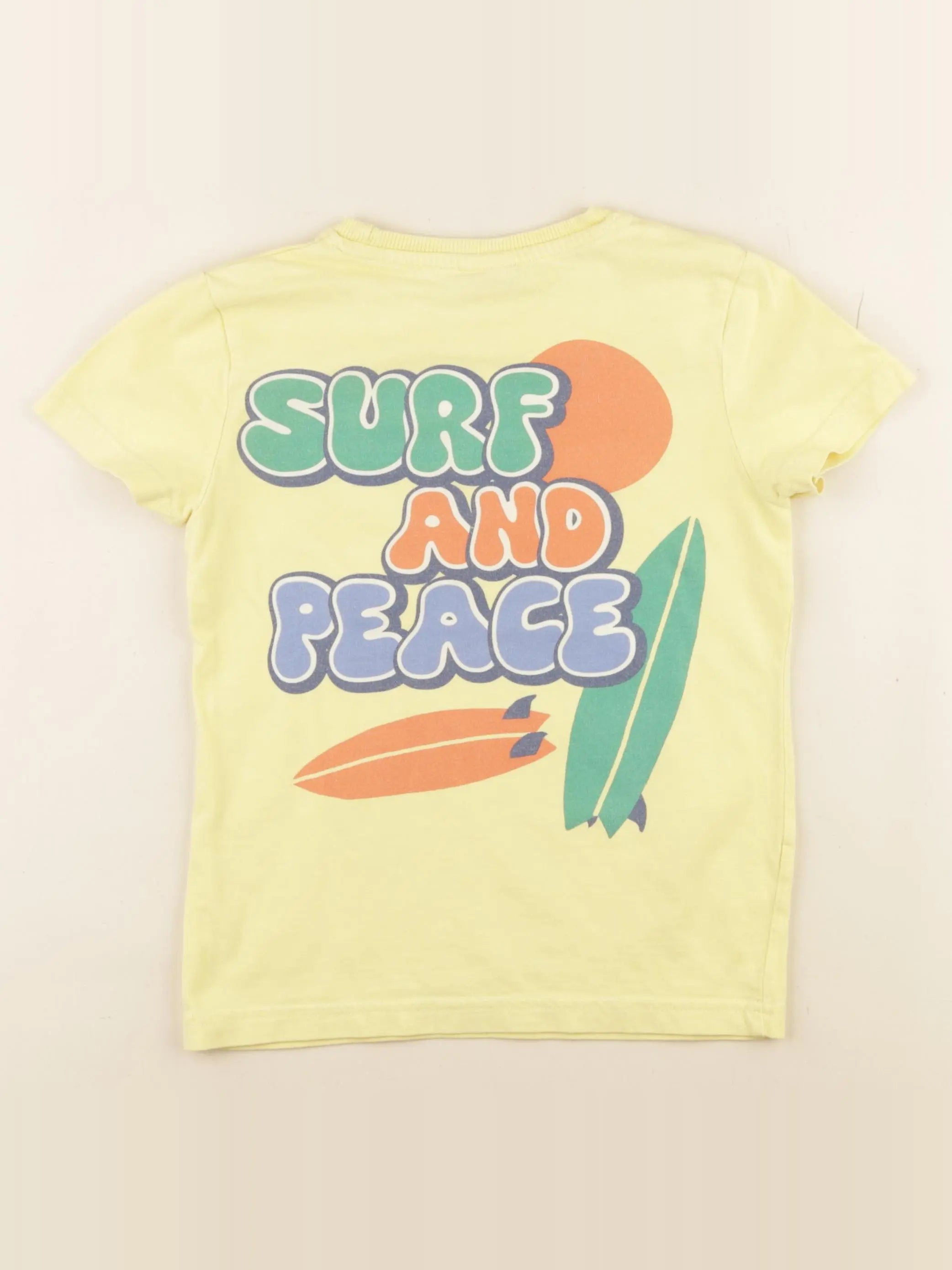 Tape à l'oeil - tee-shirt imprimé au dos jaune - 6 ans