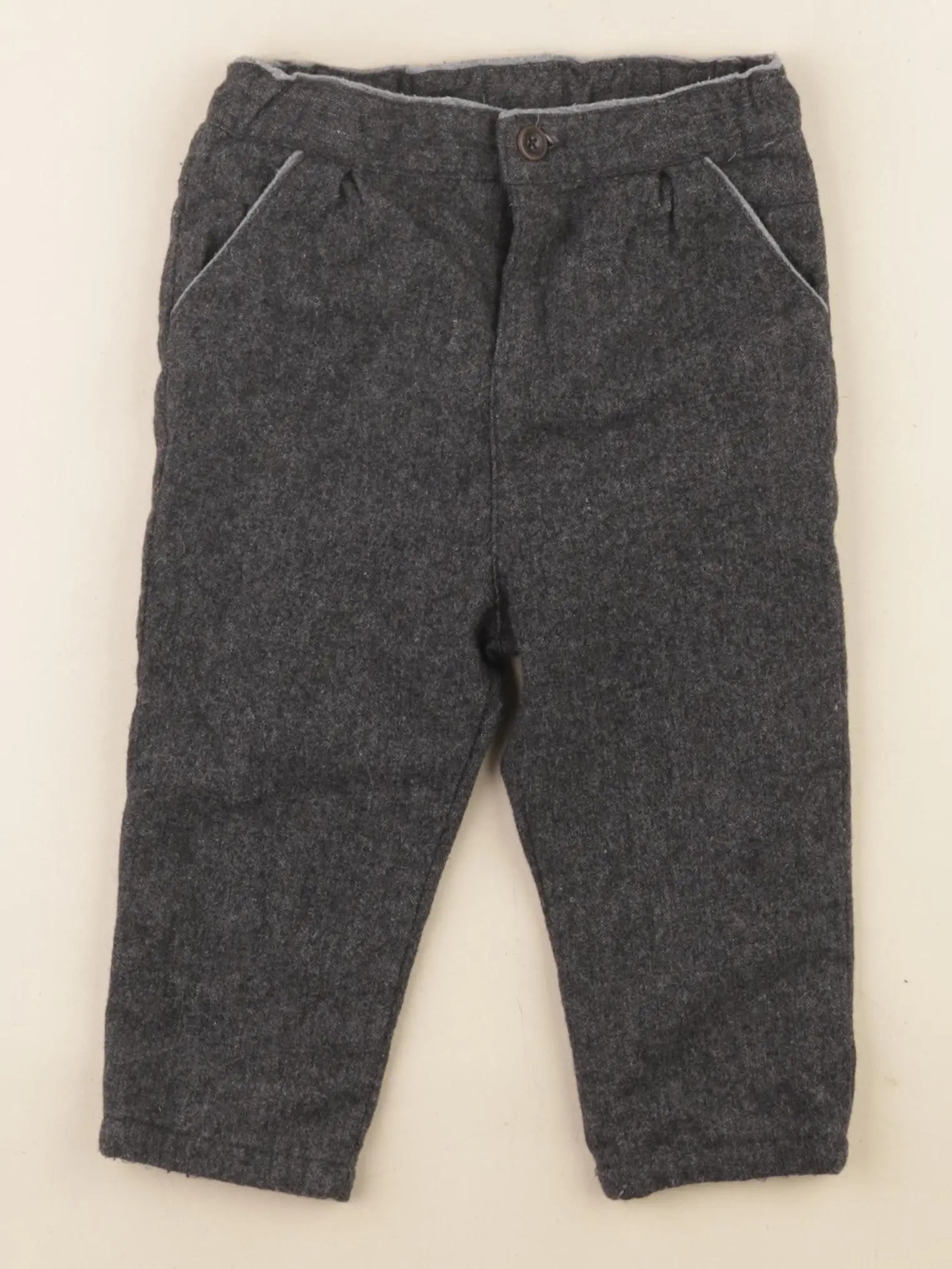 Natalys - pantalon doublé gris - 24 mois