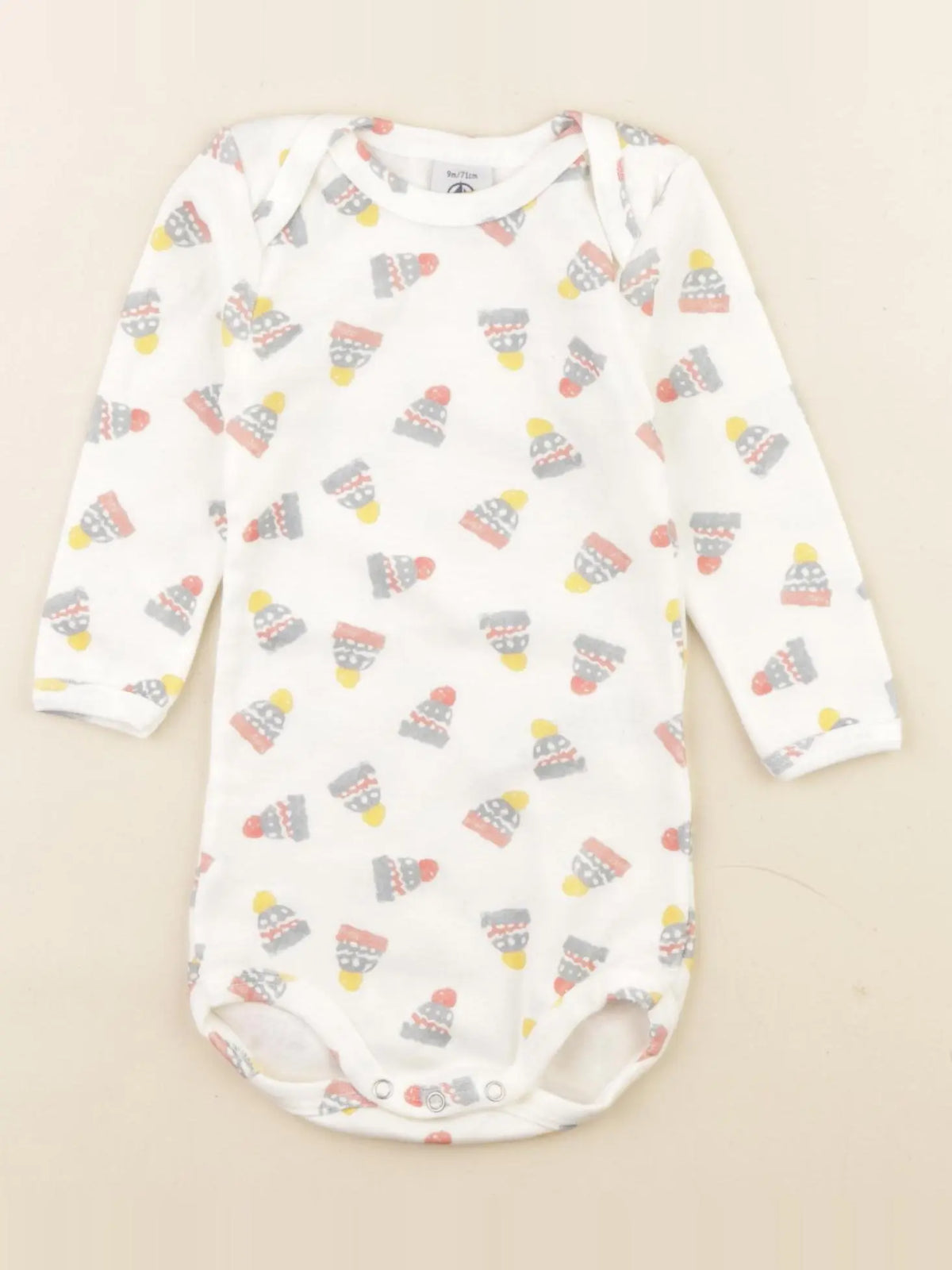 Petit Bateau - body beige, multicolore - 9 mois