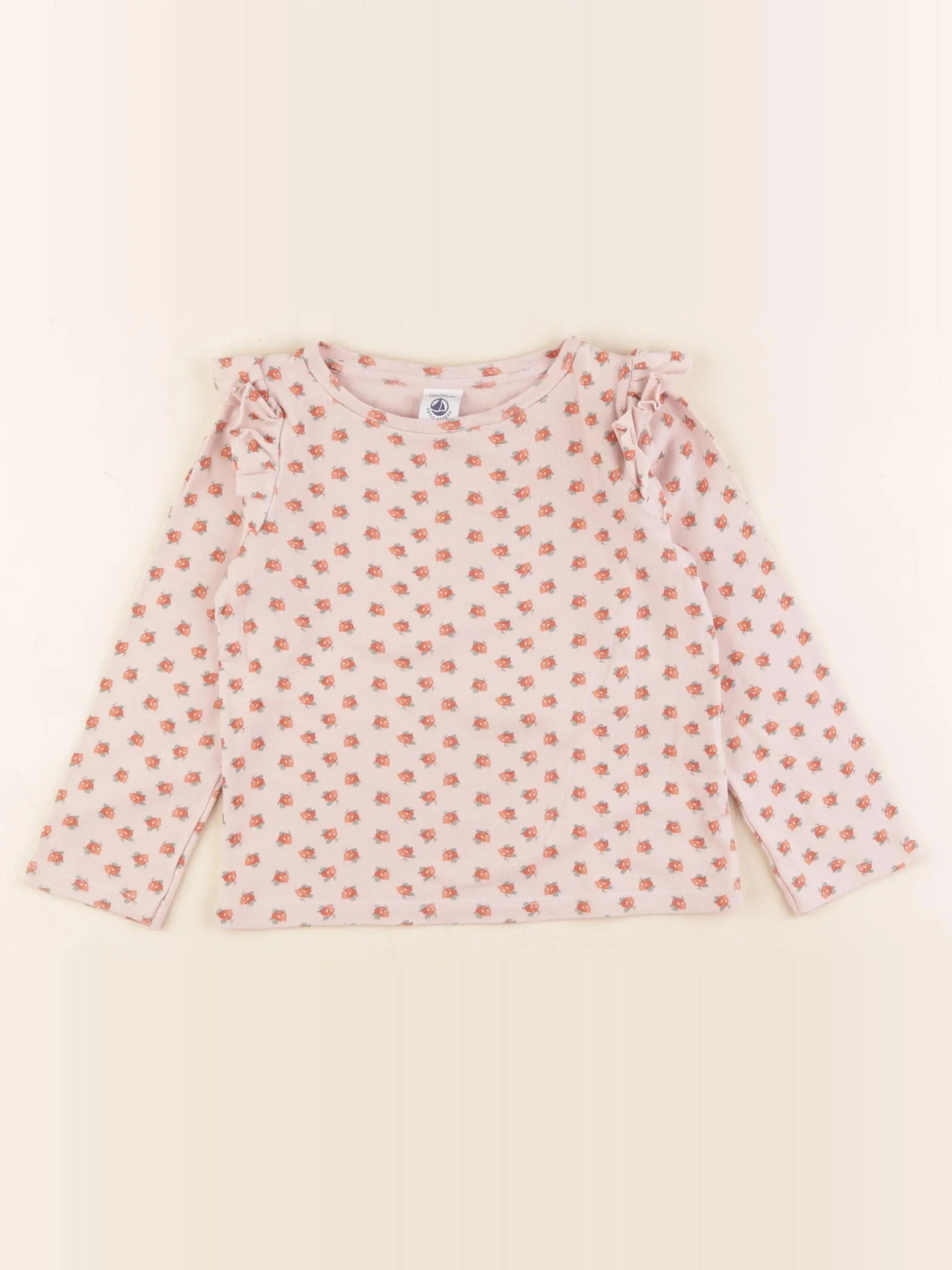 Petit Bateau - tee-shirt rose - 4 ans